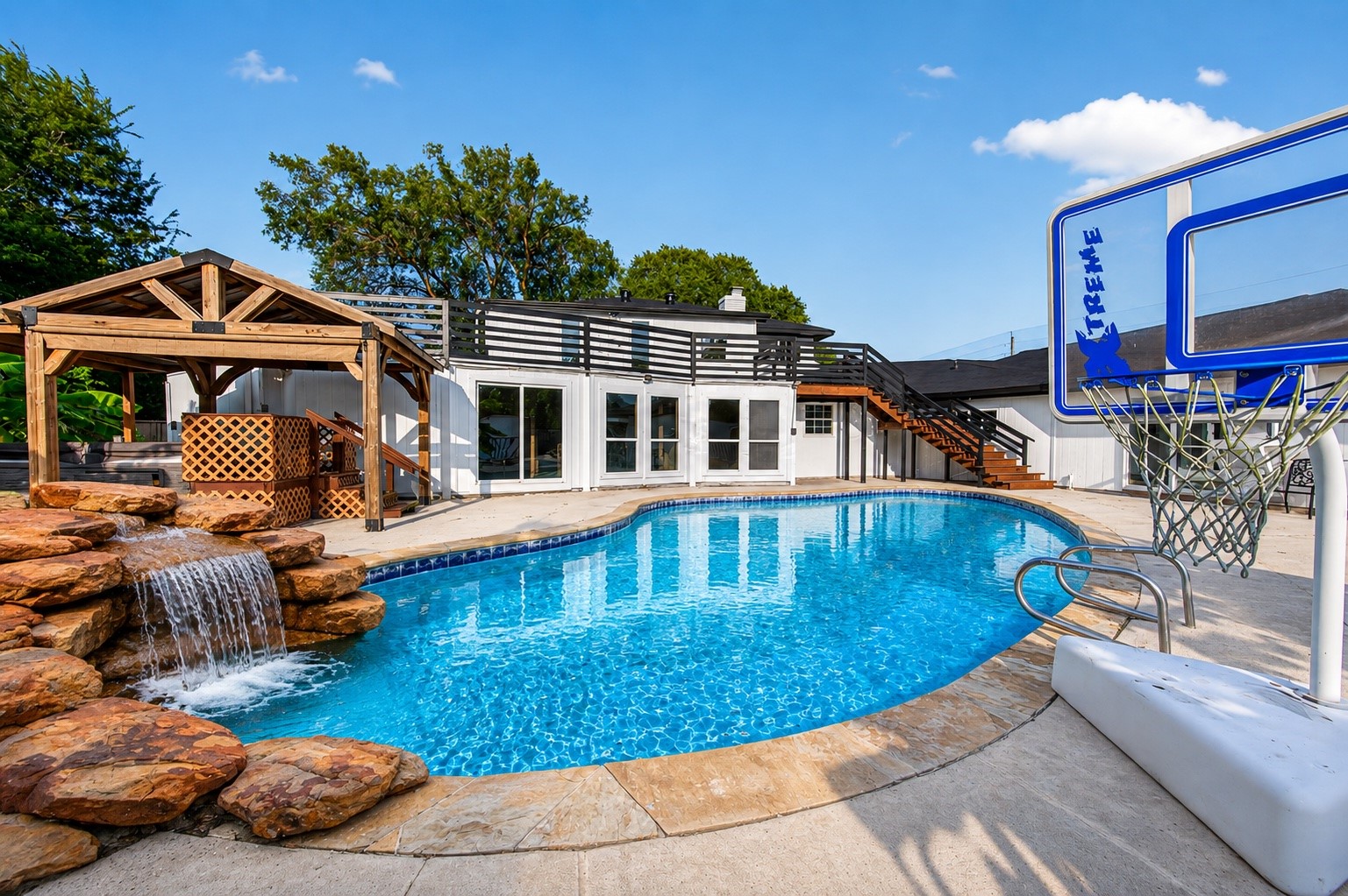 Pool with Waterfall