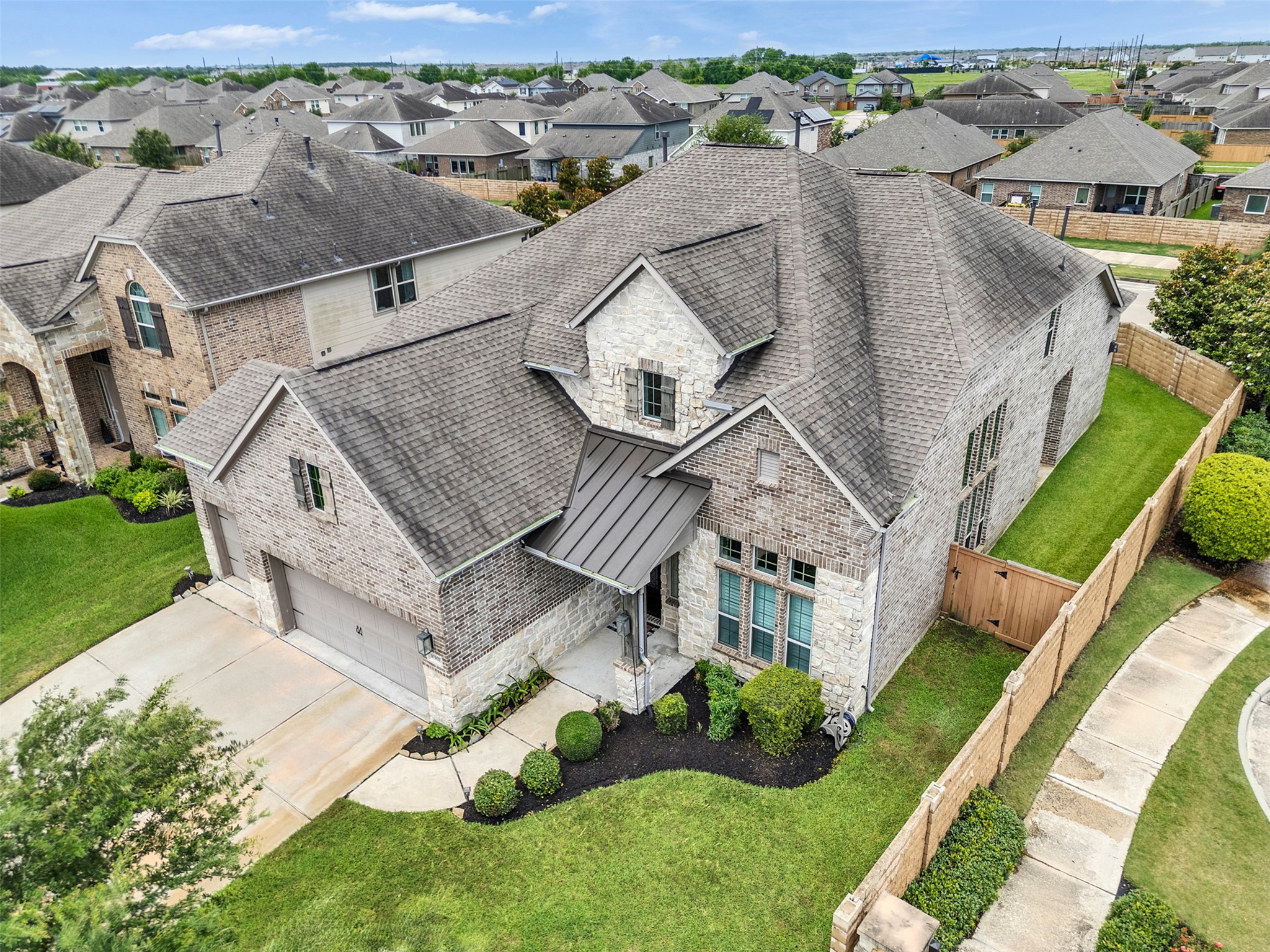 Aerial view of front elevation