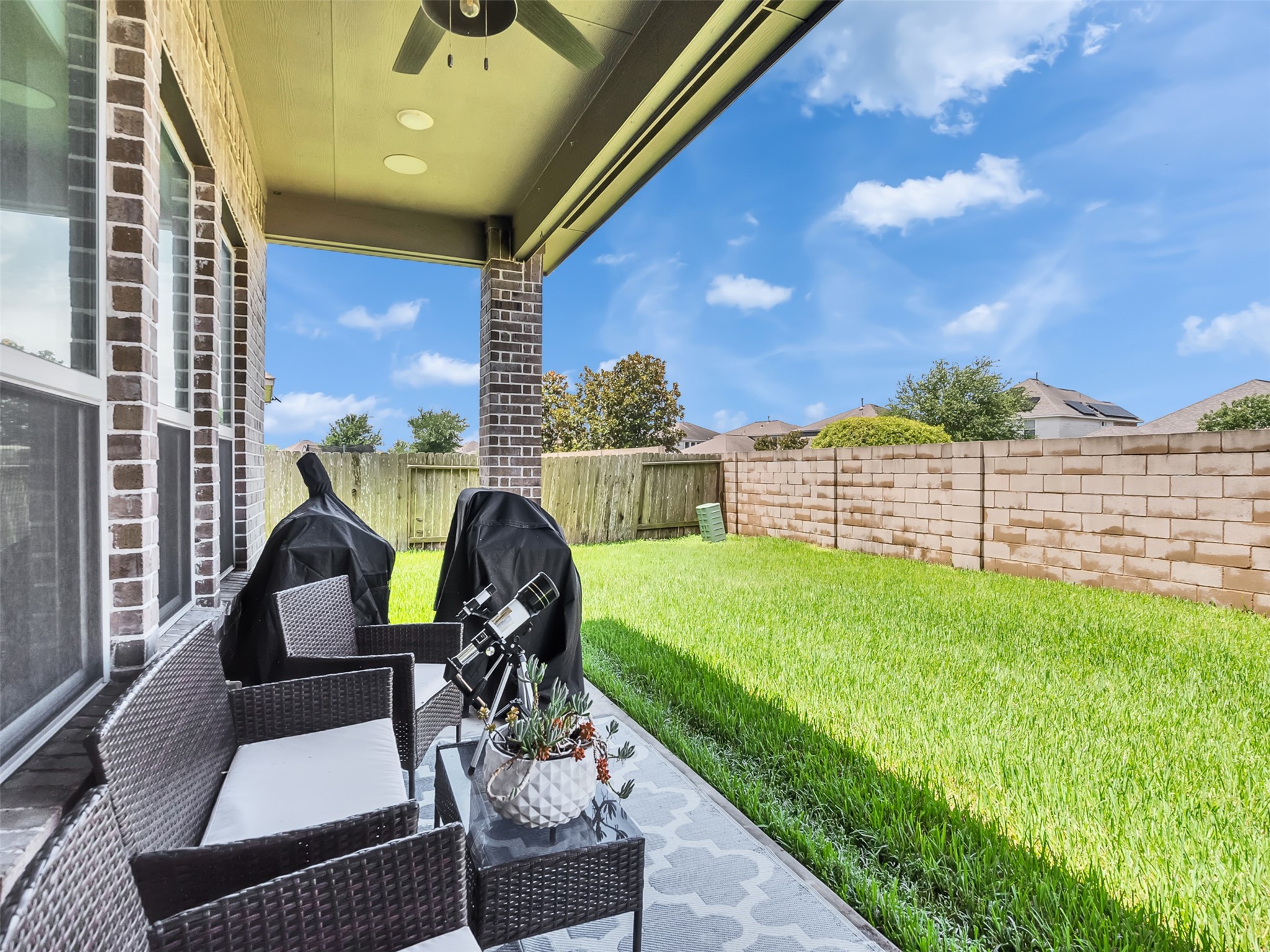 Covered patio