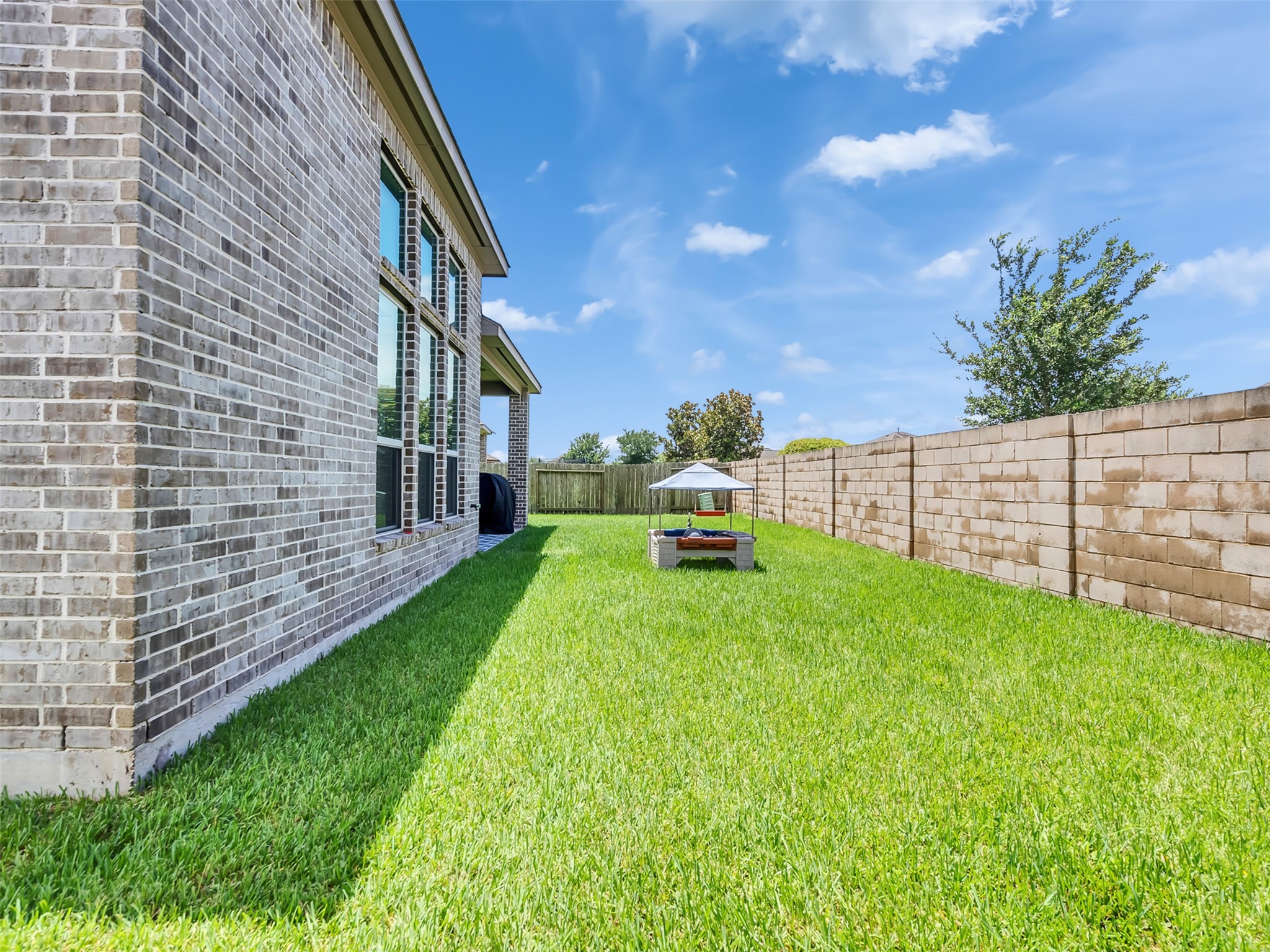 Another view of backyard