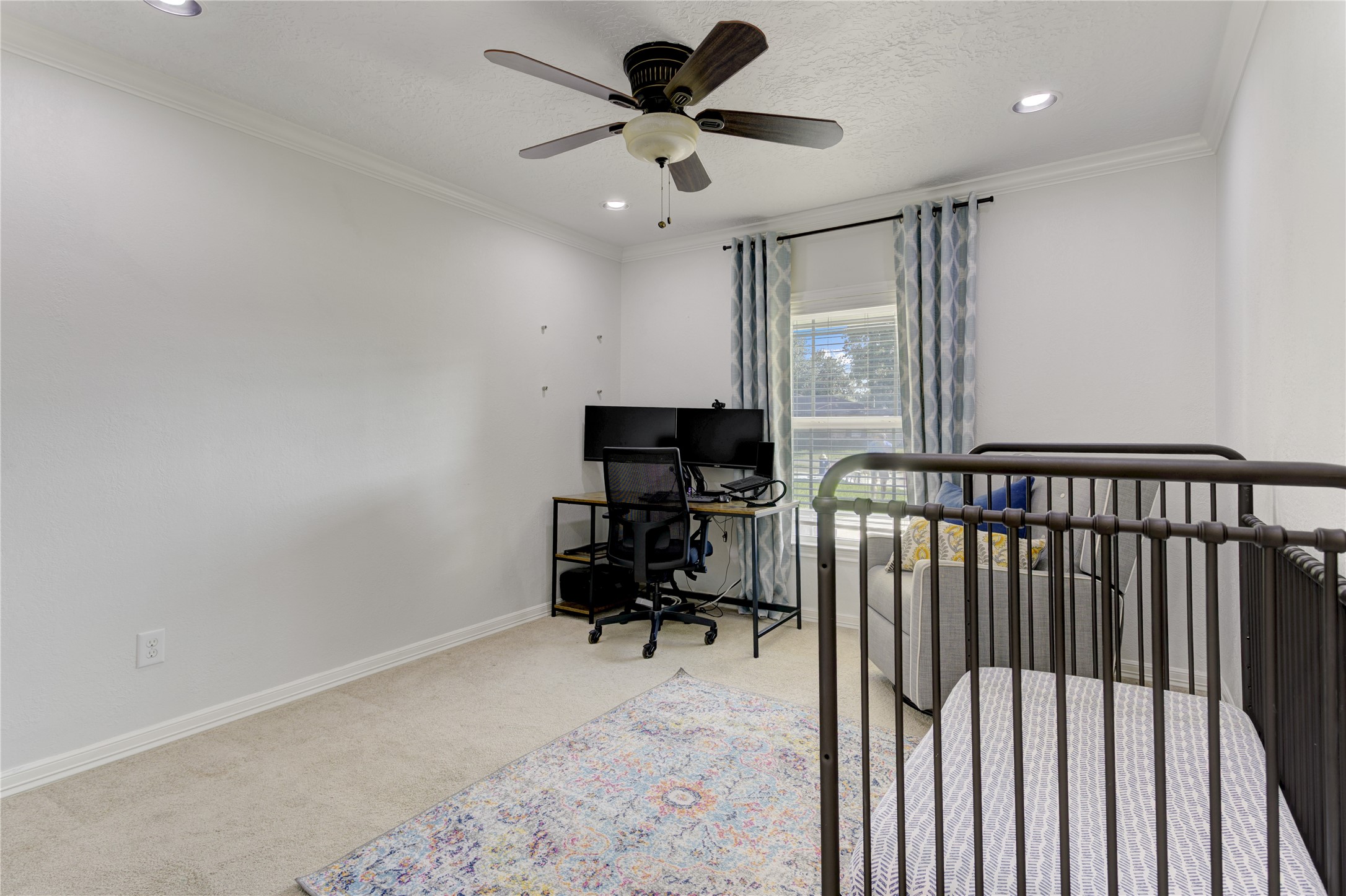 The third bedroom, also with a spacious closet and easy access to another full bathroom.