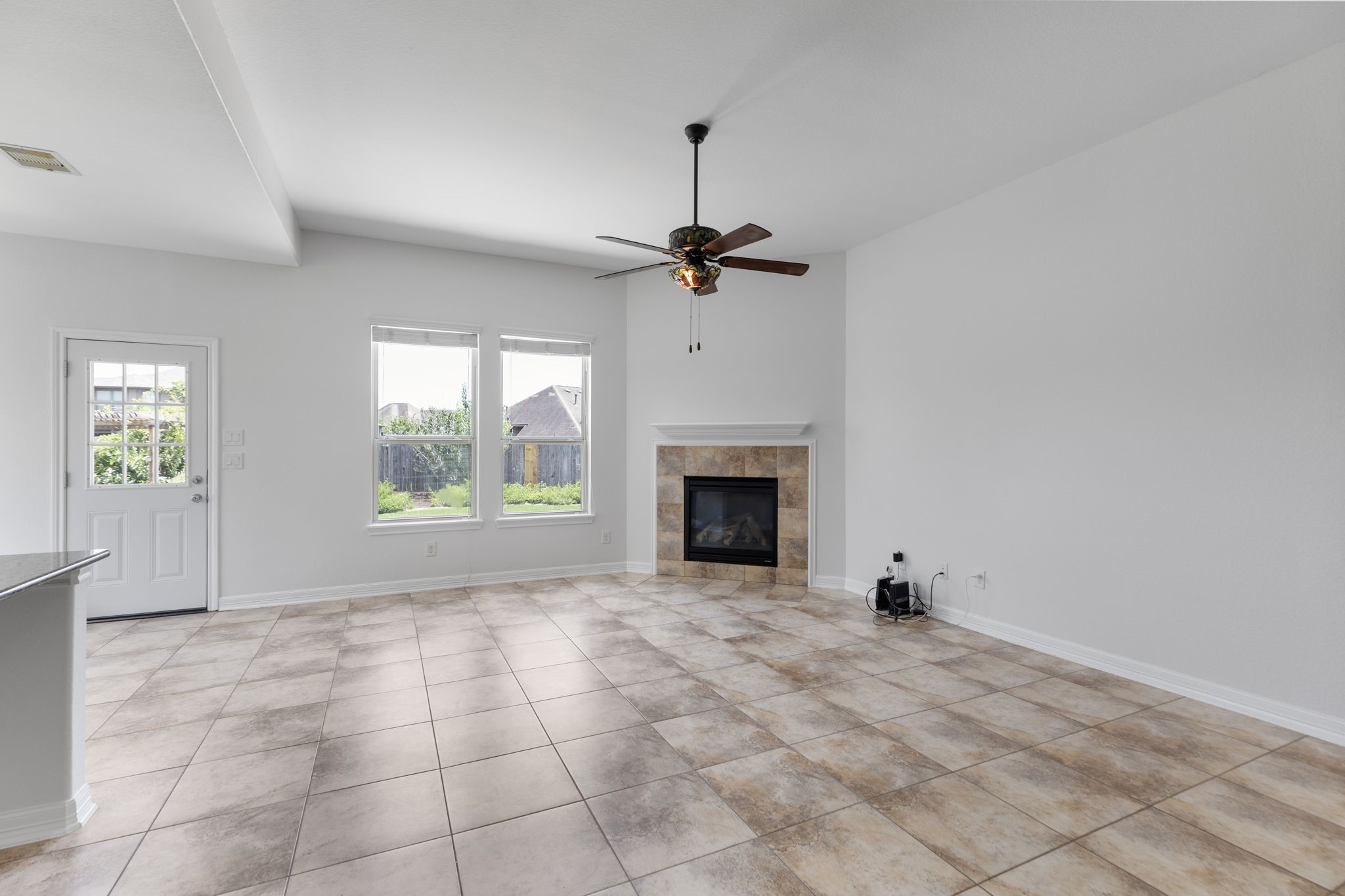 Spacious family room.