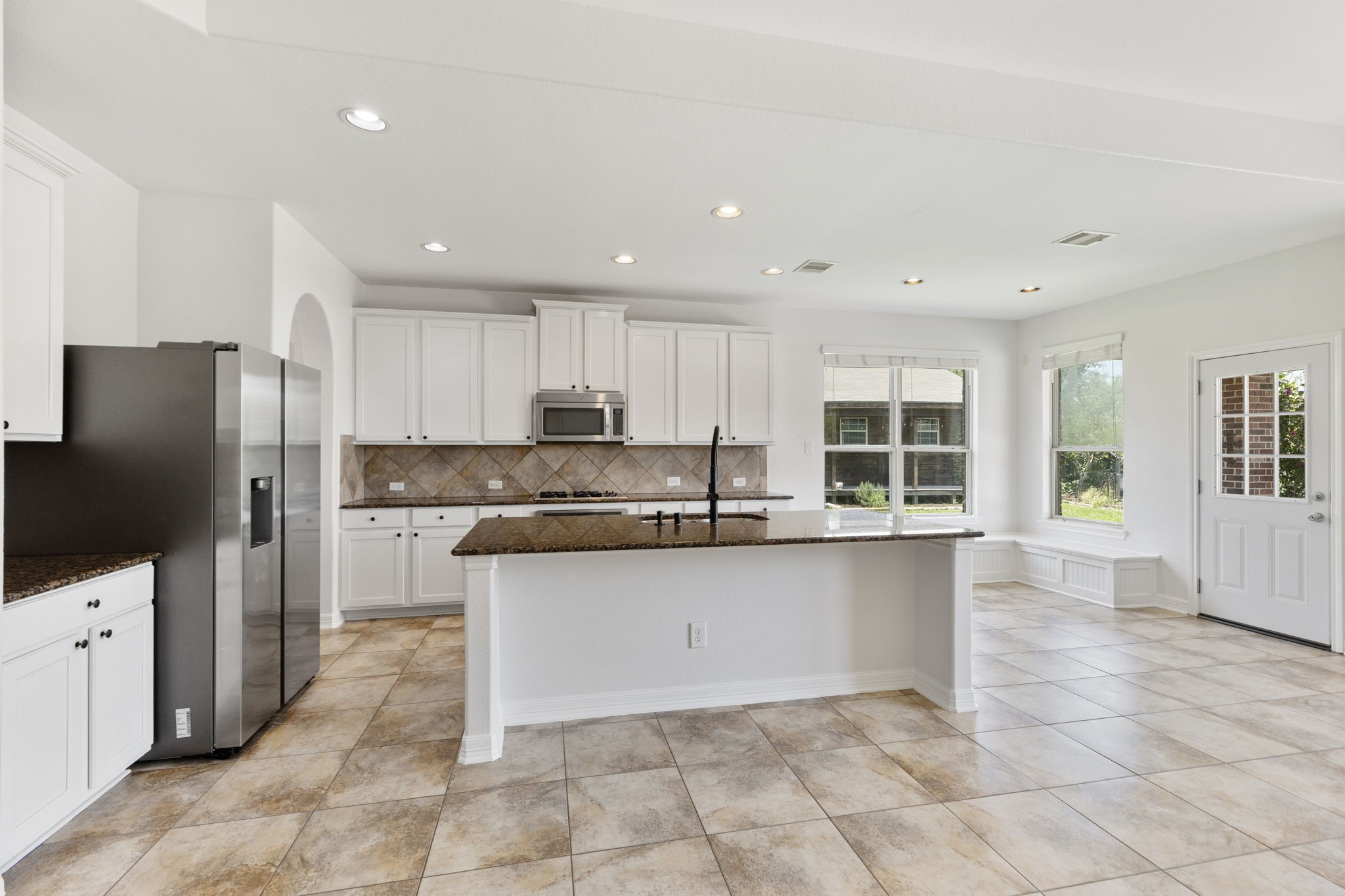Plenty of cabinet space. All cabinets have been recently refaced and painted.