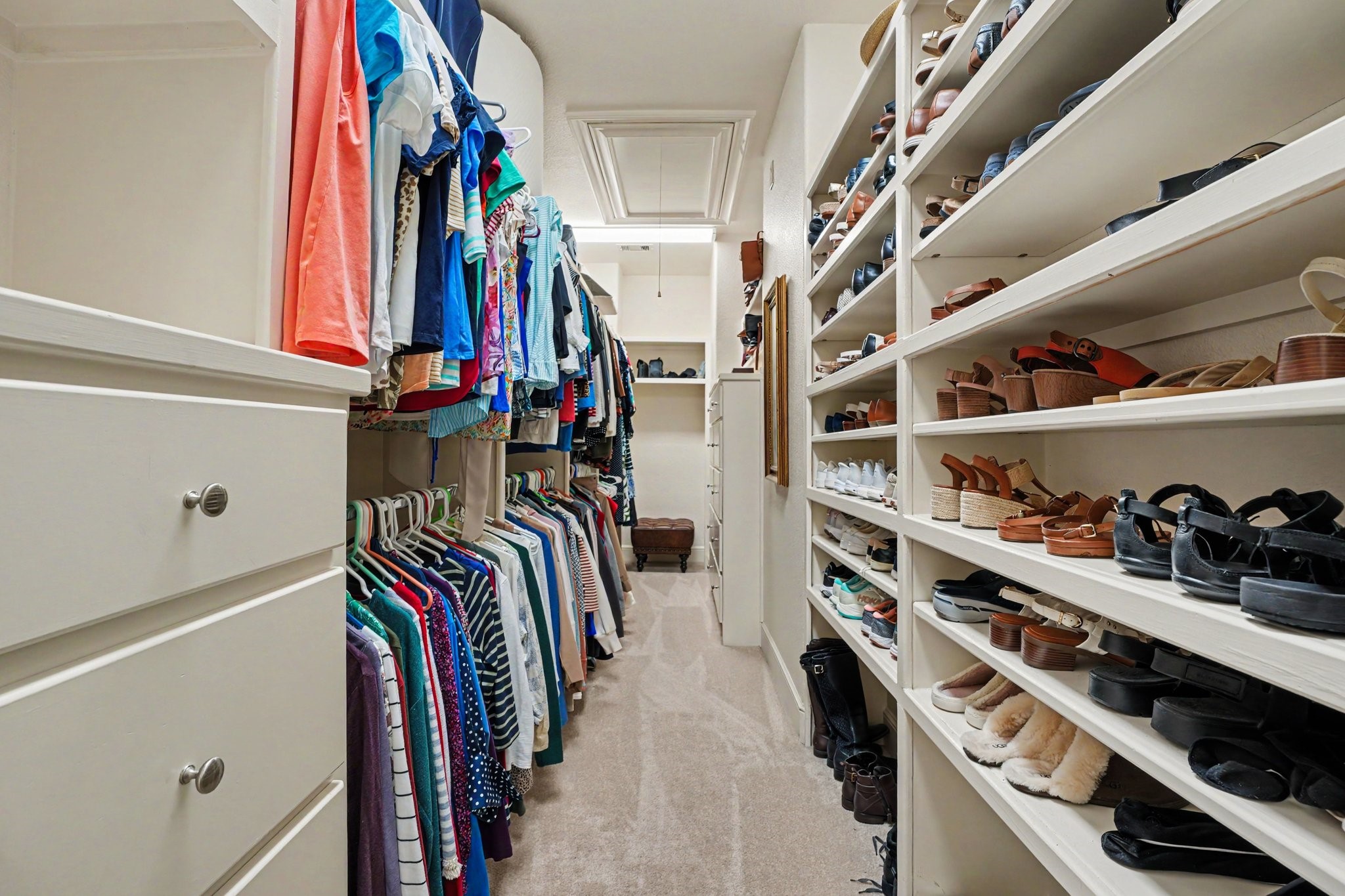 Oversized primary closet