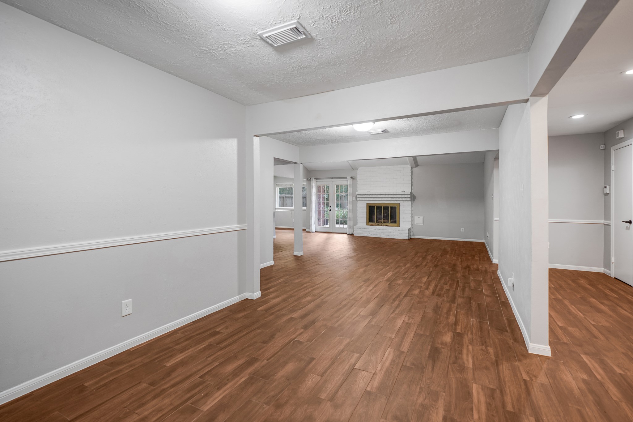 View as you walk in the front door.