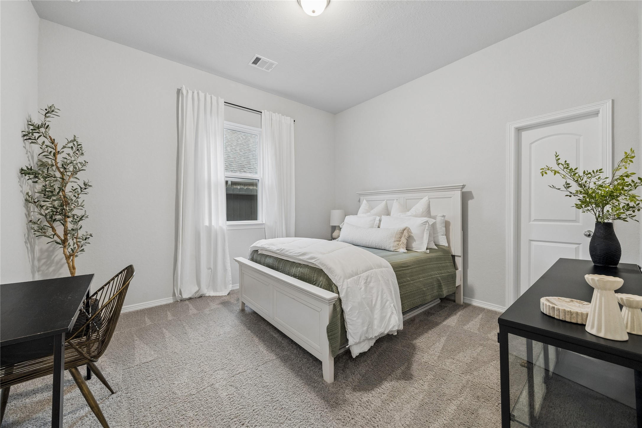 3rd bedroom with shared bath.