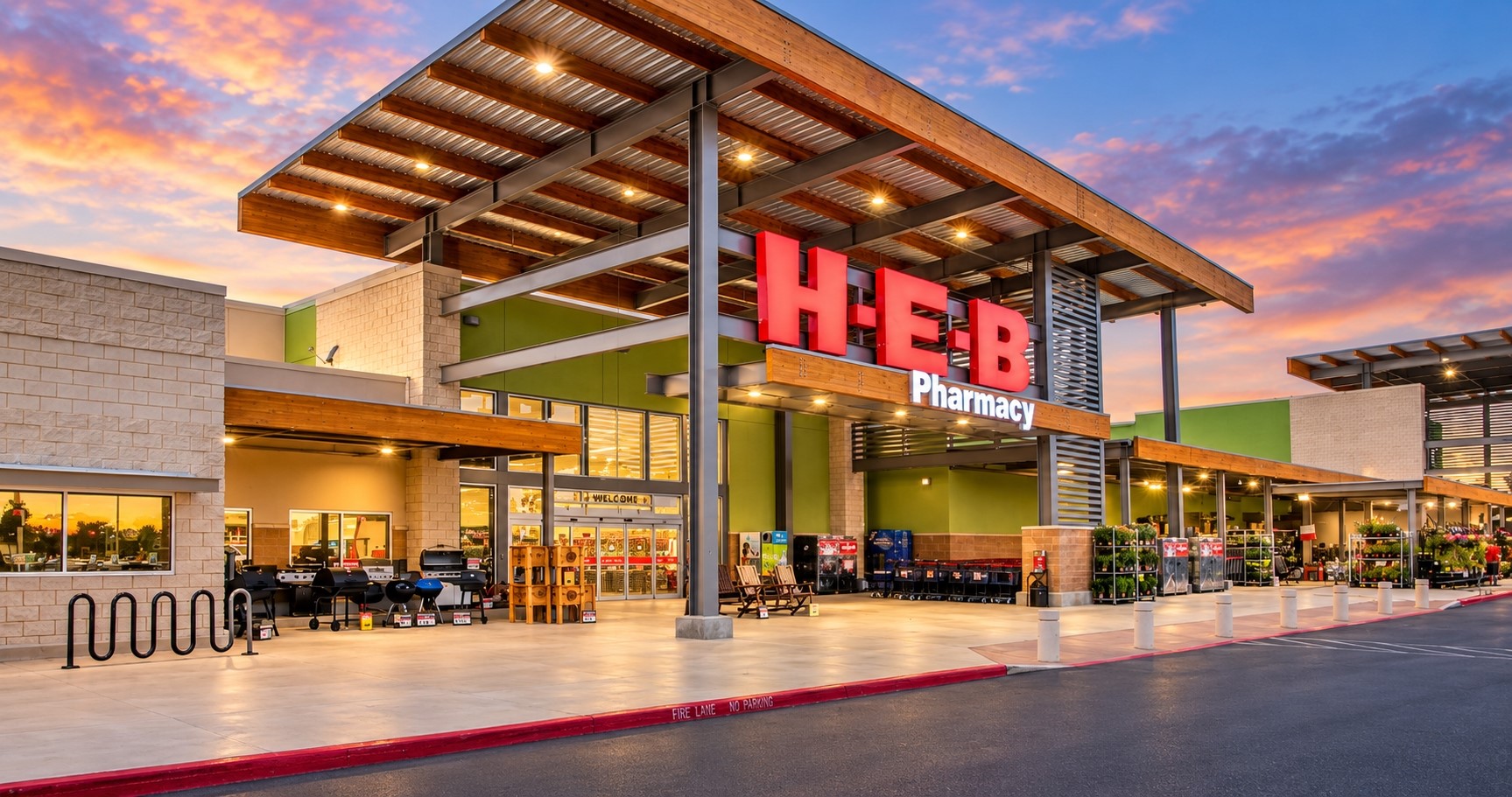 nearby HEB .7 miles away