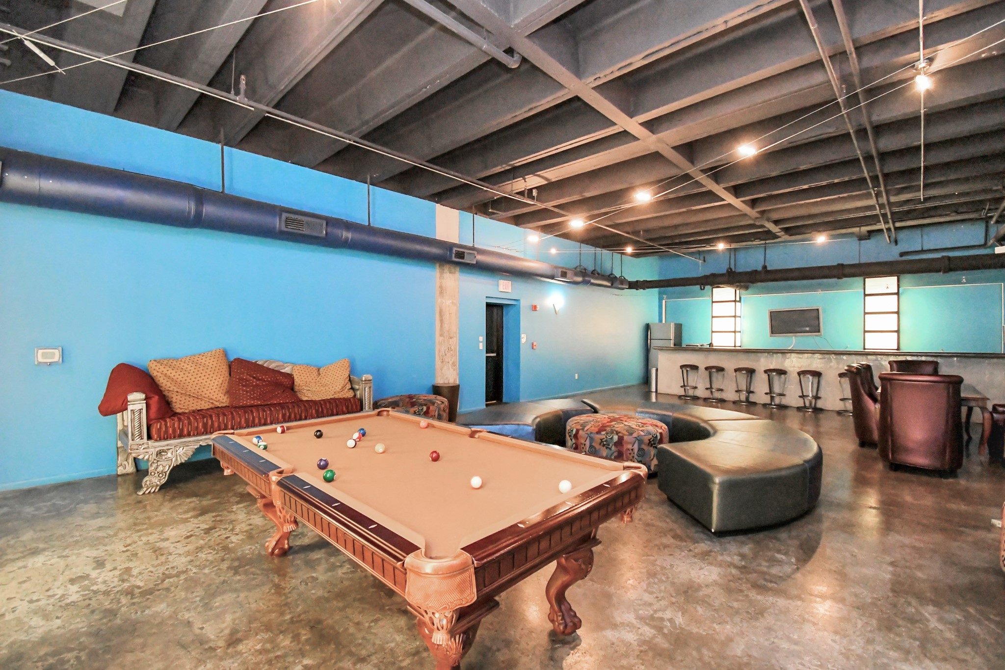 Building billiards room.