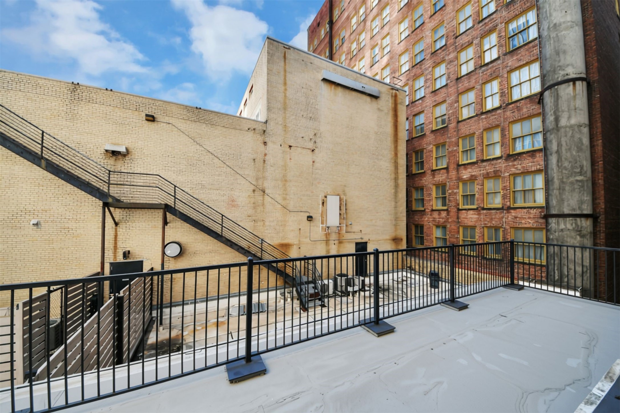 Private terrace for this unit.
