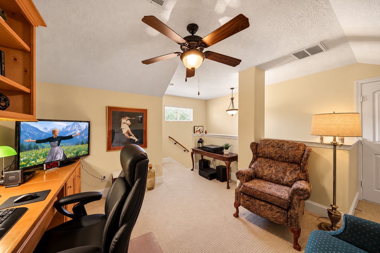 The generous layout provides ample room to create a home office, game room, learning center, media lounge, or private retreat tailored to your unique lifestyle.