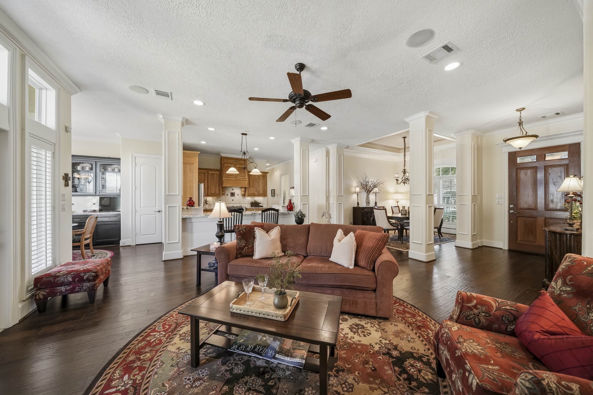 The desirable open-concept design allows conversation and connection to flow effortlessly throughout the main living space, ensuring no one ever feels far from the heart of the home.