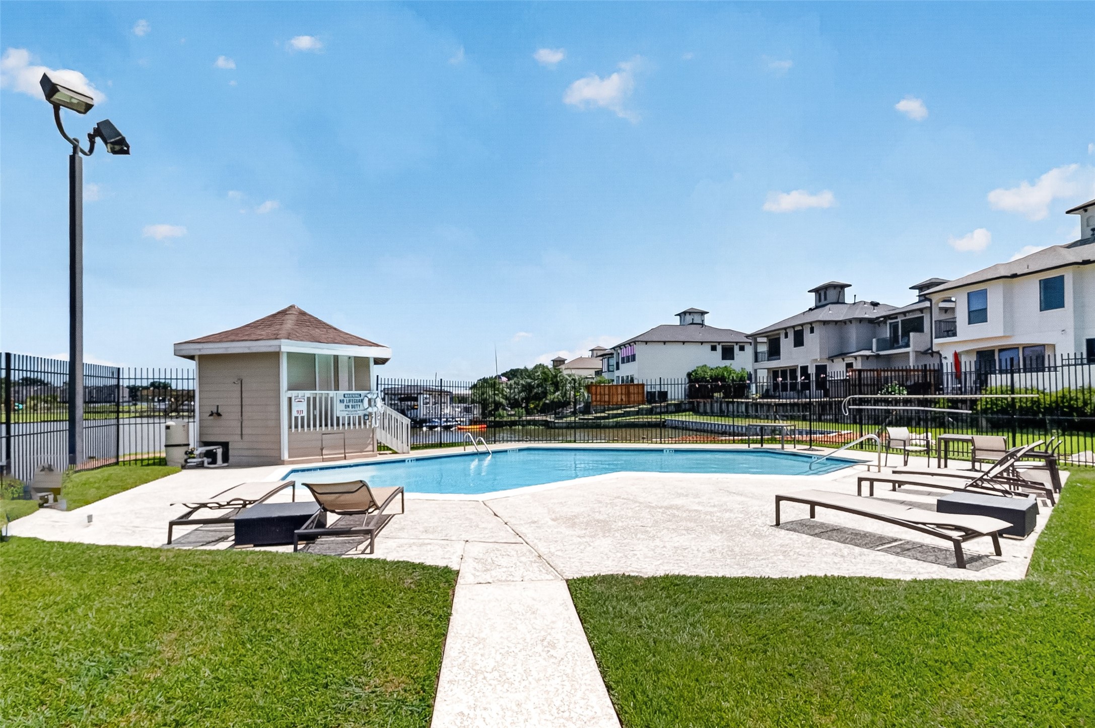 Sparkling community pool just steps from home