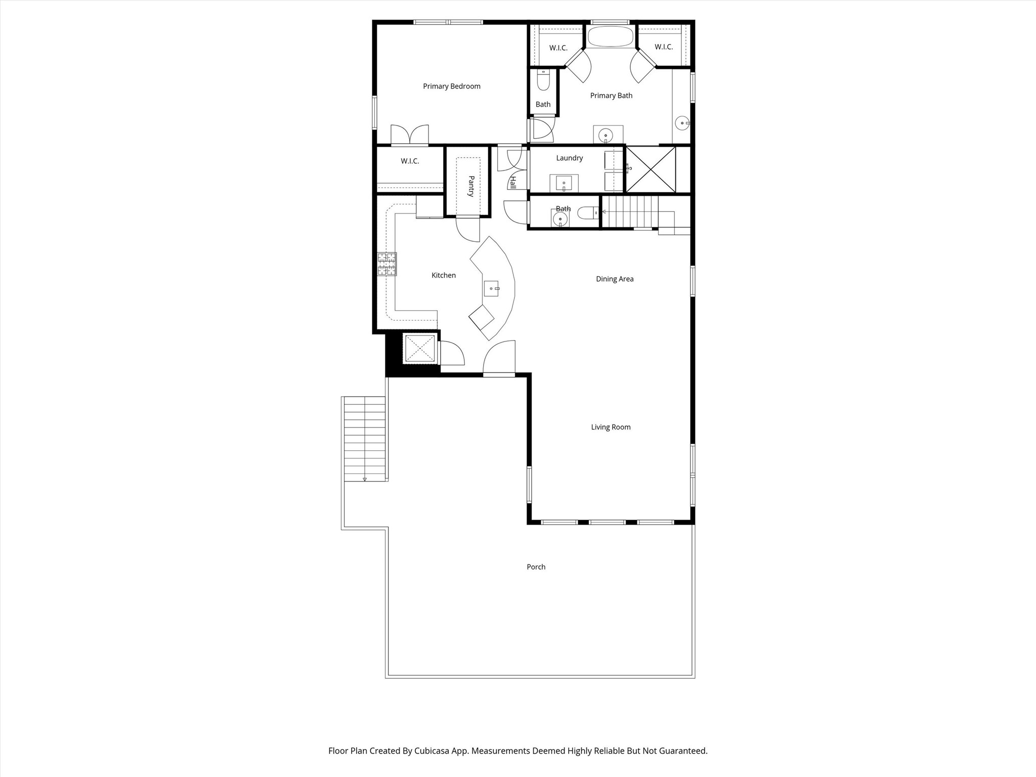 The main level offers the heart of
the home with open-concept
living, dining, and kitchen
spaces, a spacious balcony, and
a private primary suite for
convenient first-floor living.