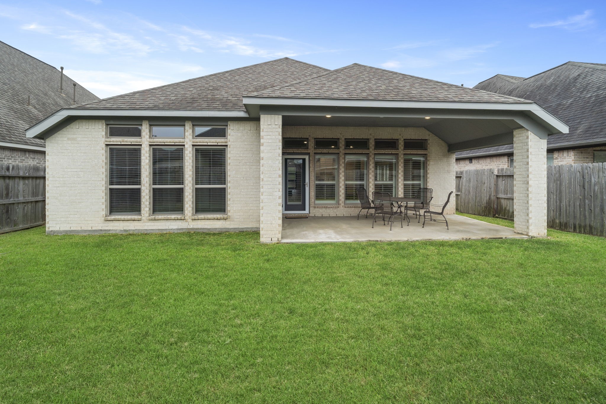 Energy-efficient Low-E windows keep the home comfortable year-round.