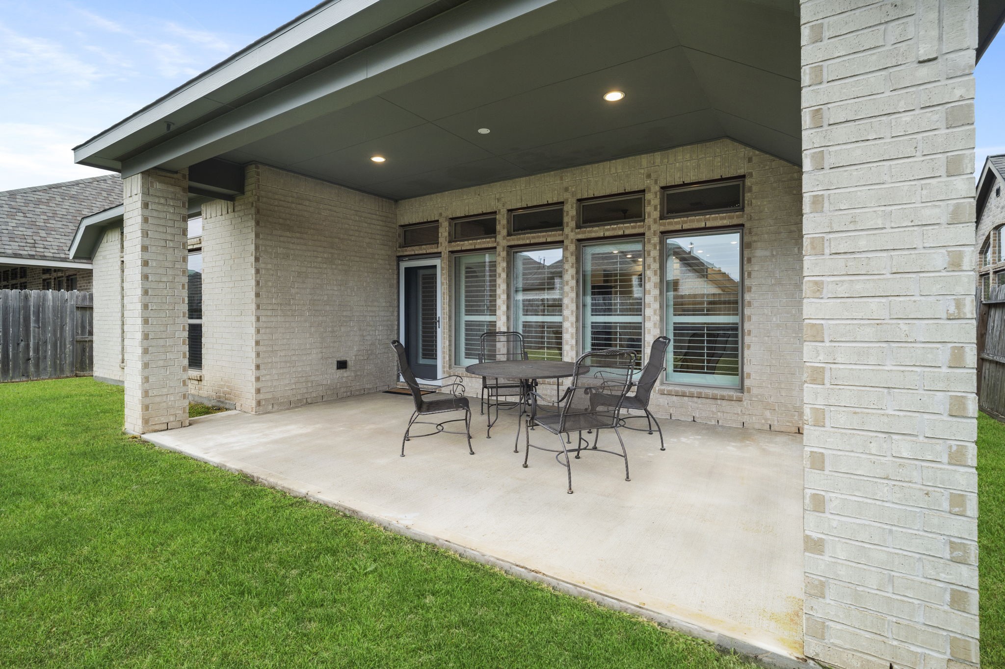 The patio is perfect for firing up the grill, enjoying BBQs, and gathering with family and friends.