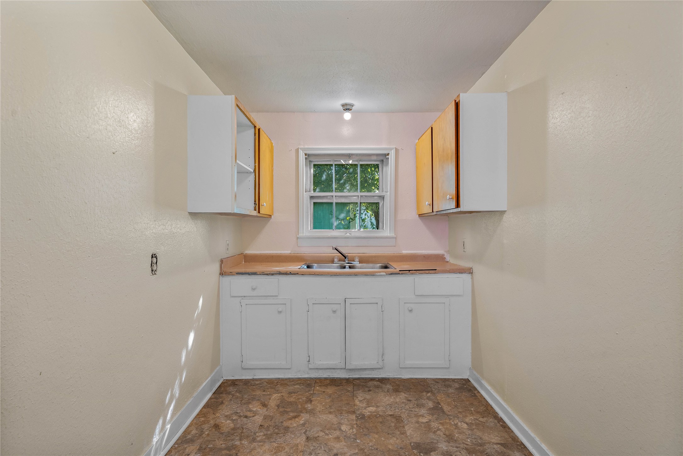 The kitchen is ready for your personal touches.