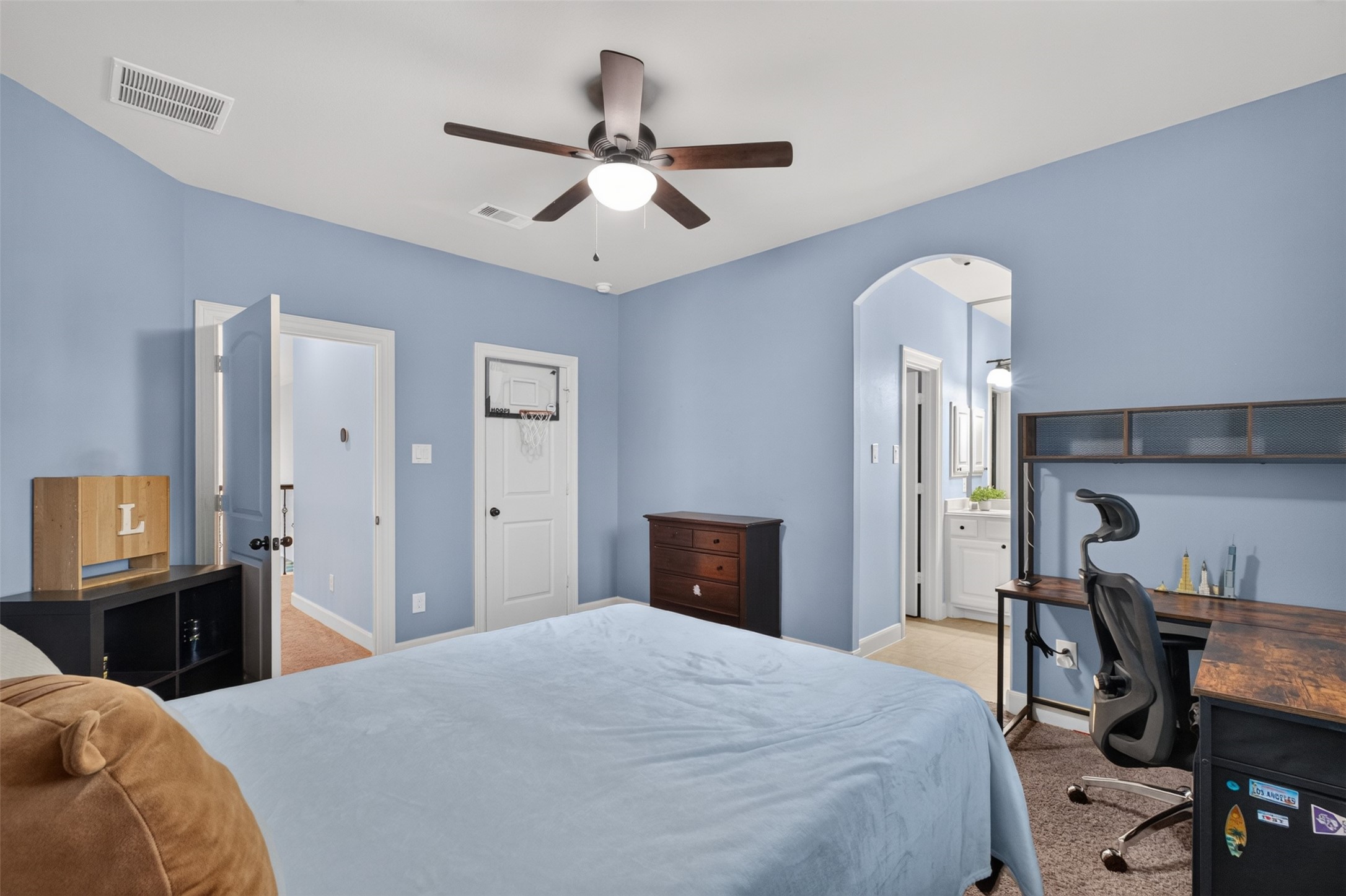 Plenty of room in this bedroom and large closets