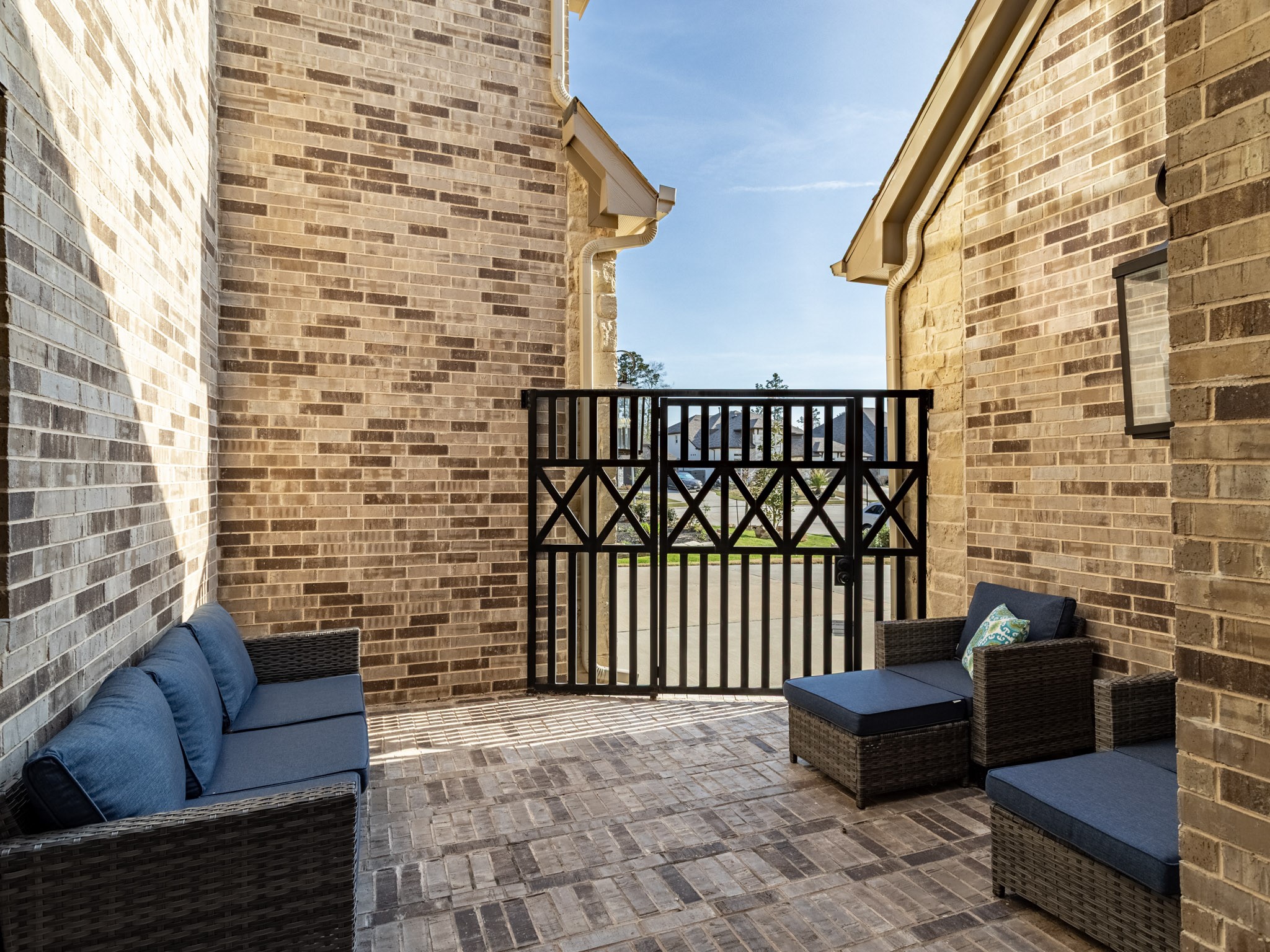 Fenced Courtyard at the front of the home