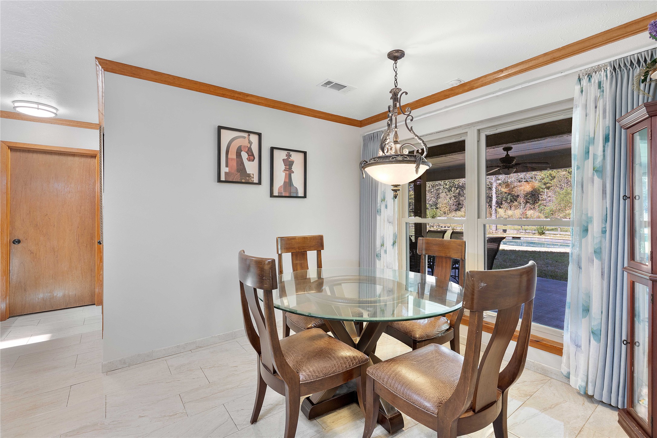Breakfast area attached to the kitchen