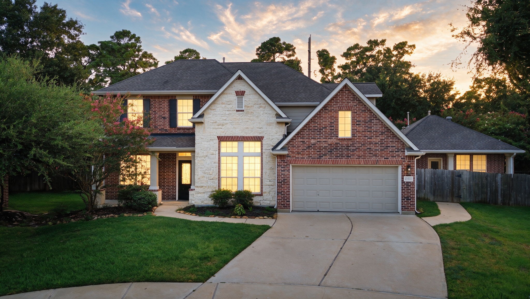 Welcome to 11510 Cypresswood Trail Drive! Main home with Casita on the right