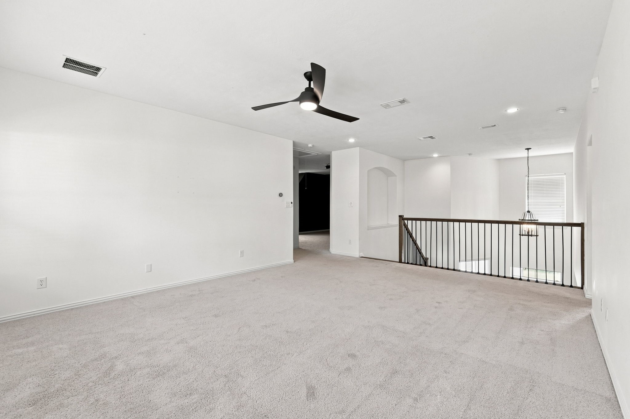 Upstairs game room