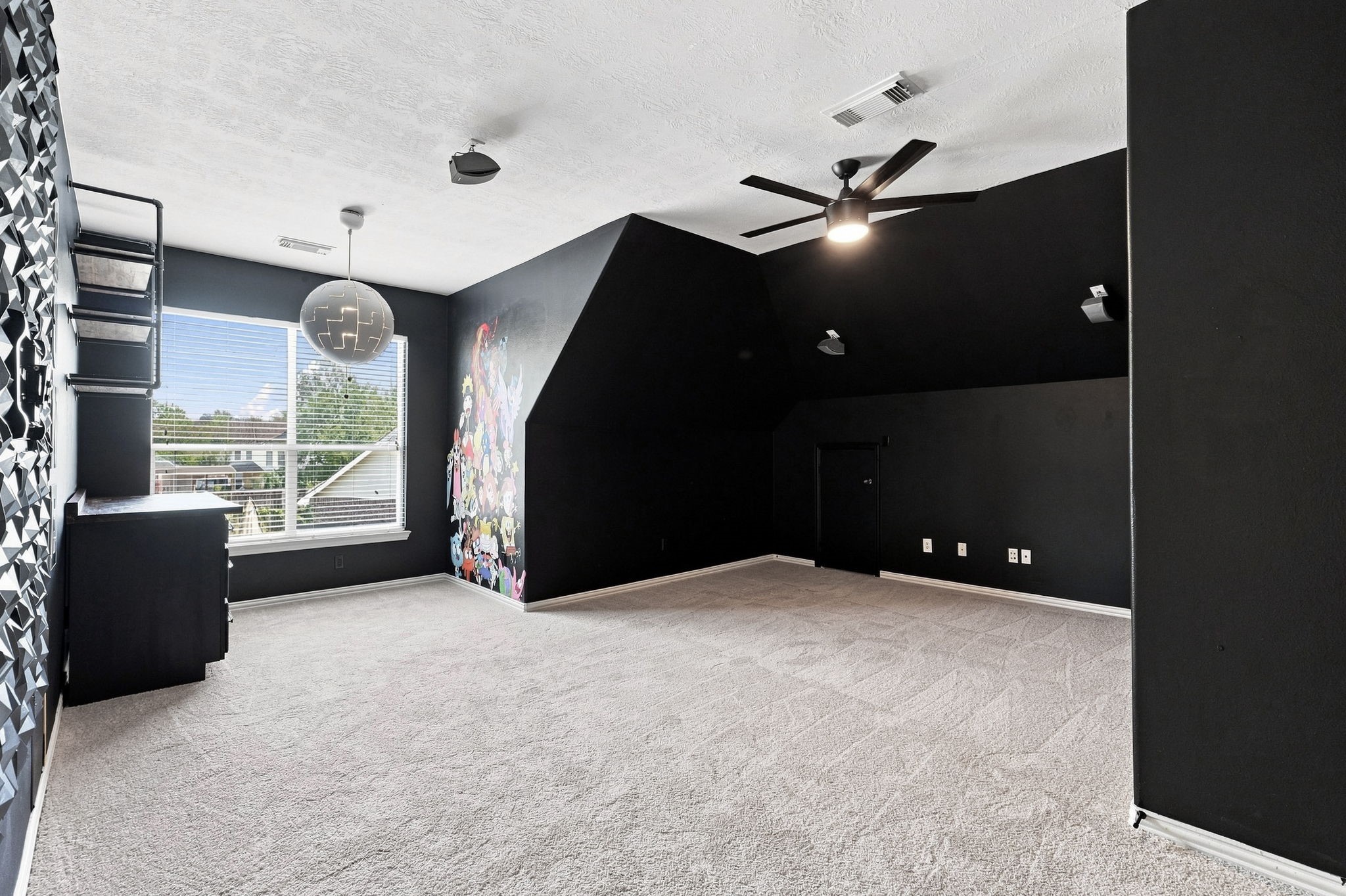 Upstairs media room