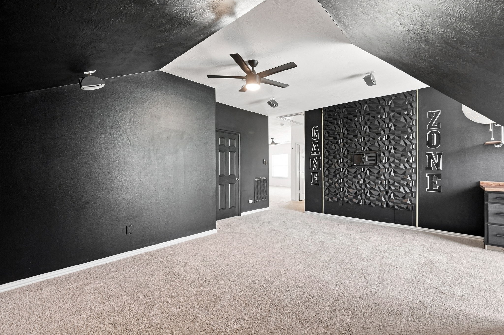 Upstairs media room