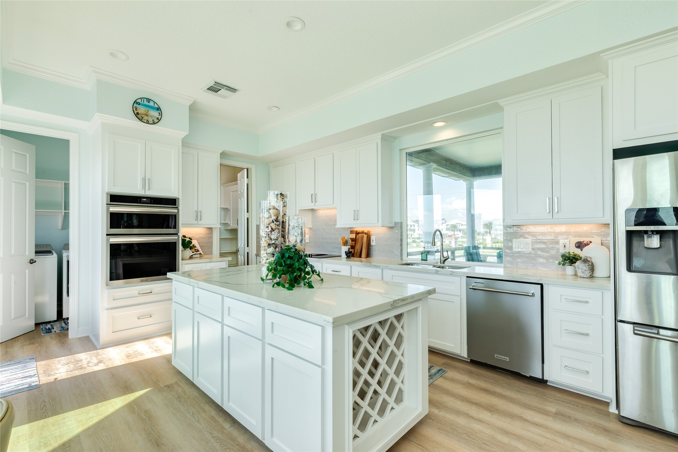 Remodeled kitchen features soft-close cabinets and drawers