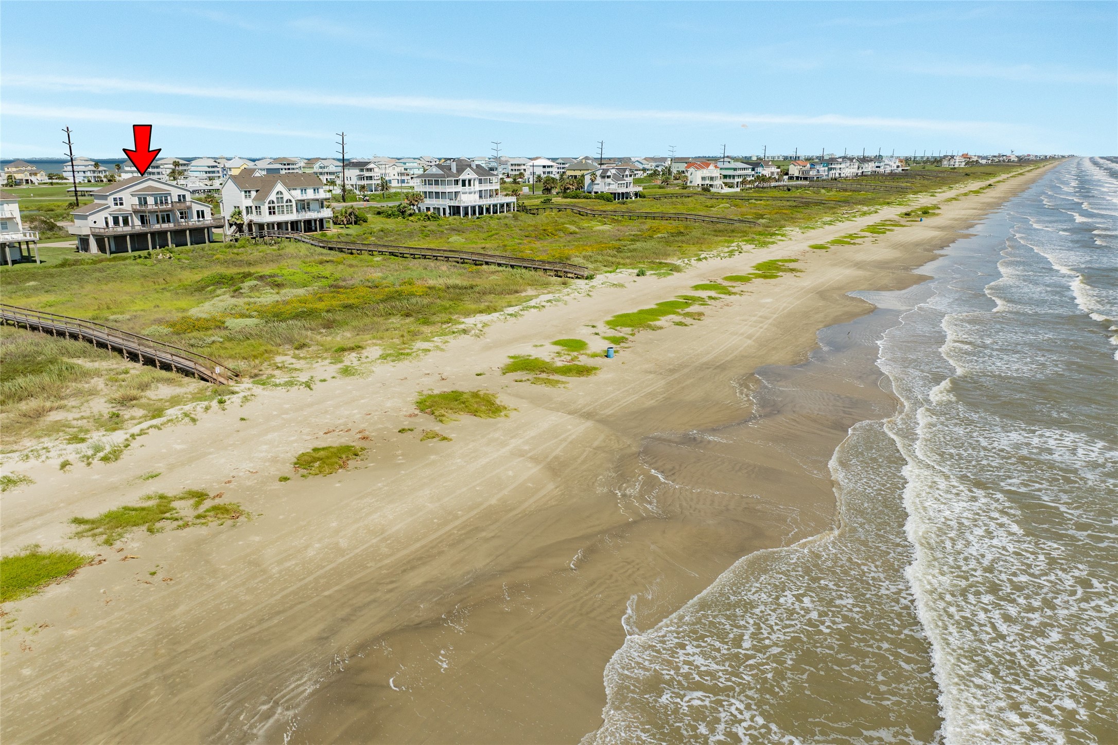 This beach has a wide healthy dune system