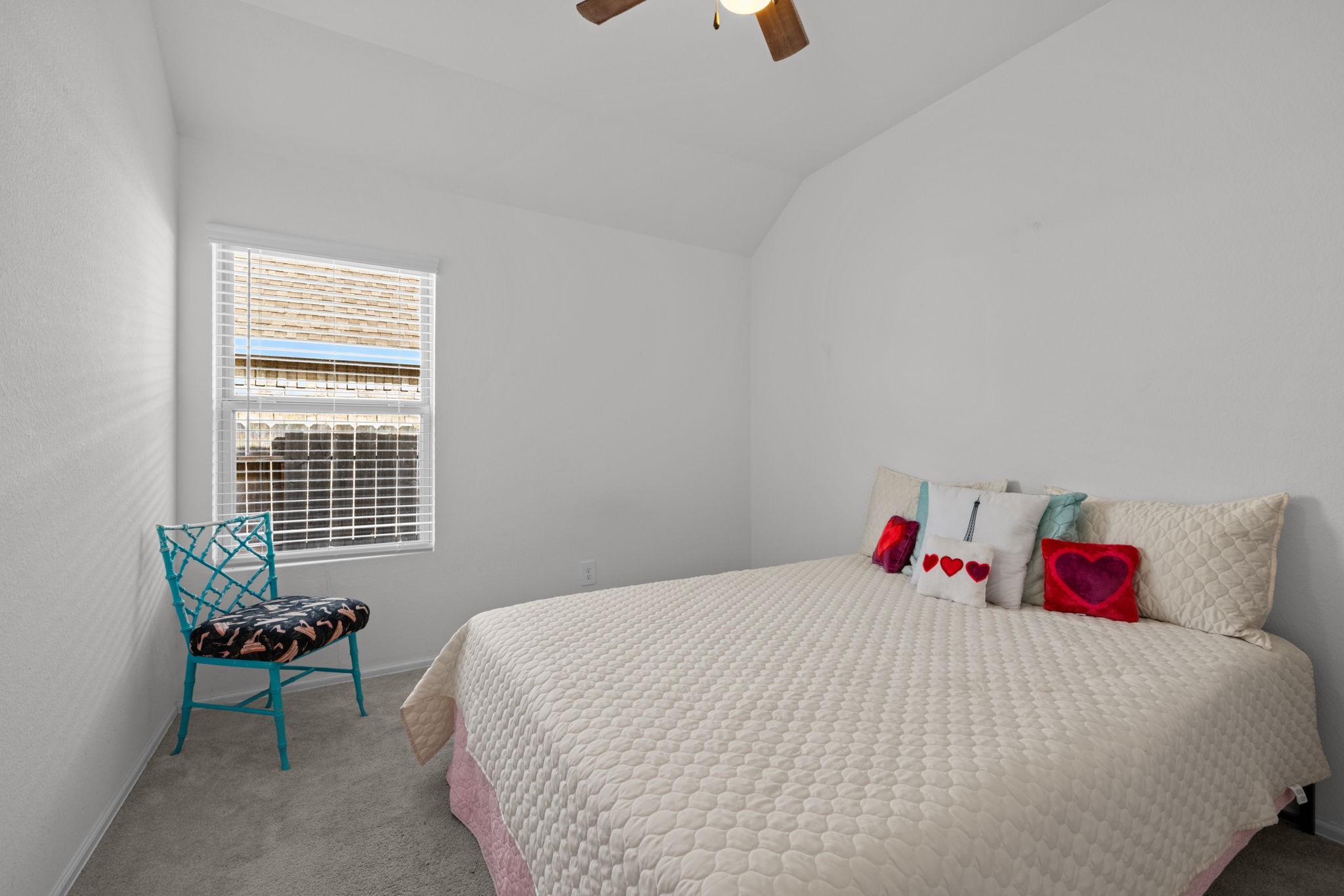 Actual photo of bedroom.