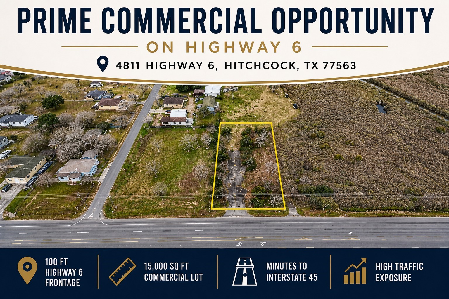 4811 Highway 6, Hitchcock, TX 77563 4811 Highway 6, Hitchcock, TX 77563