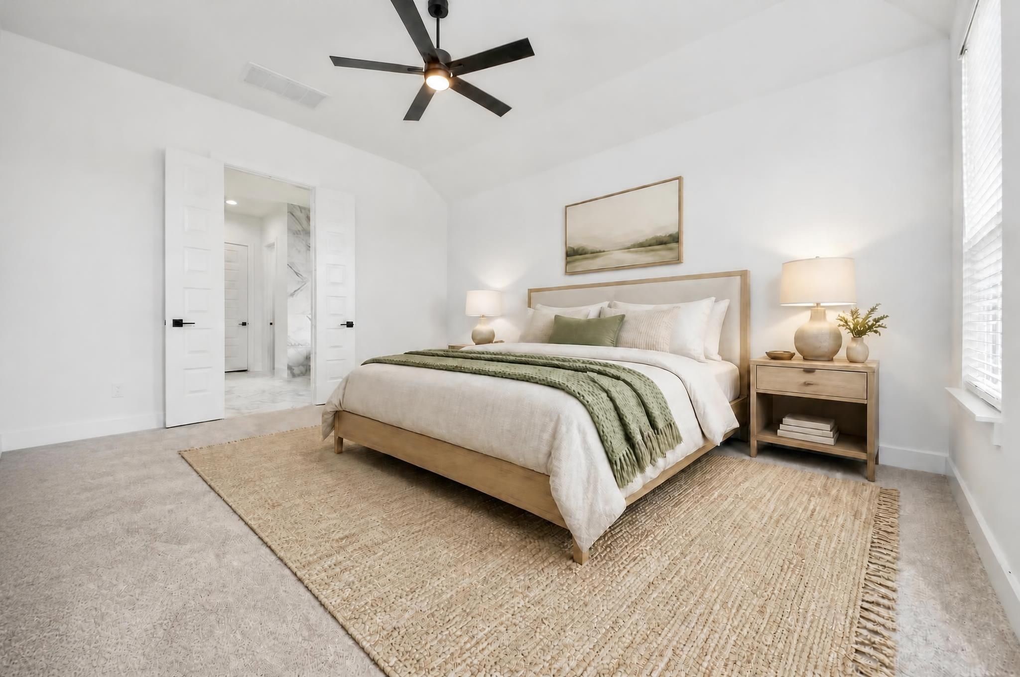 Virtually Staged - Primary Room. Sample photo of completed home with similar floor plan. Actual colors and selections may vary.