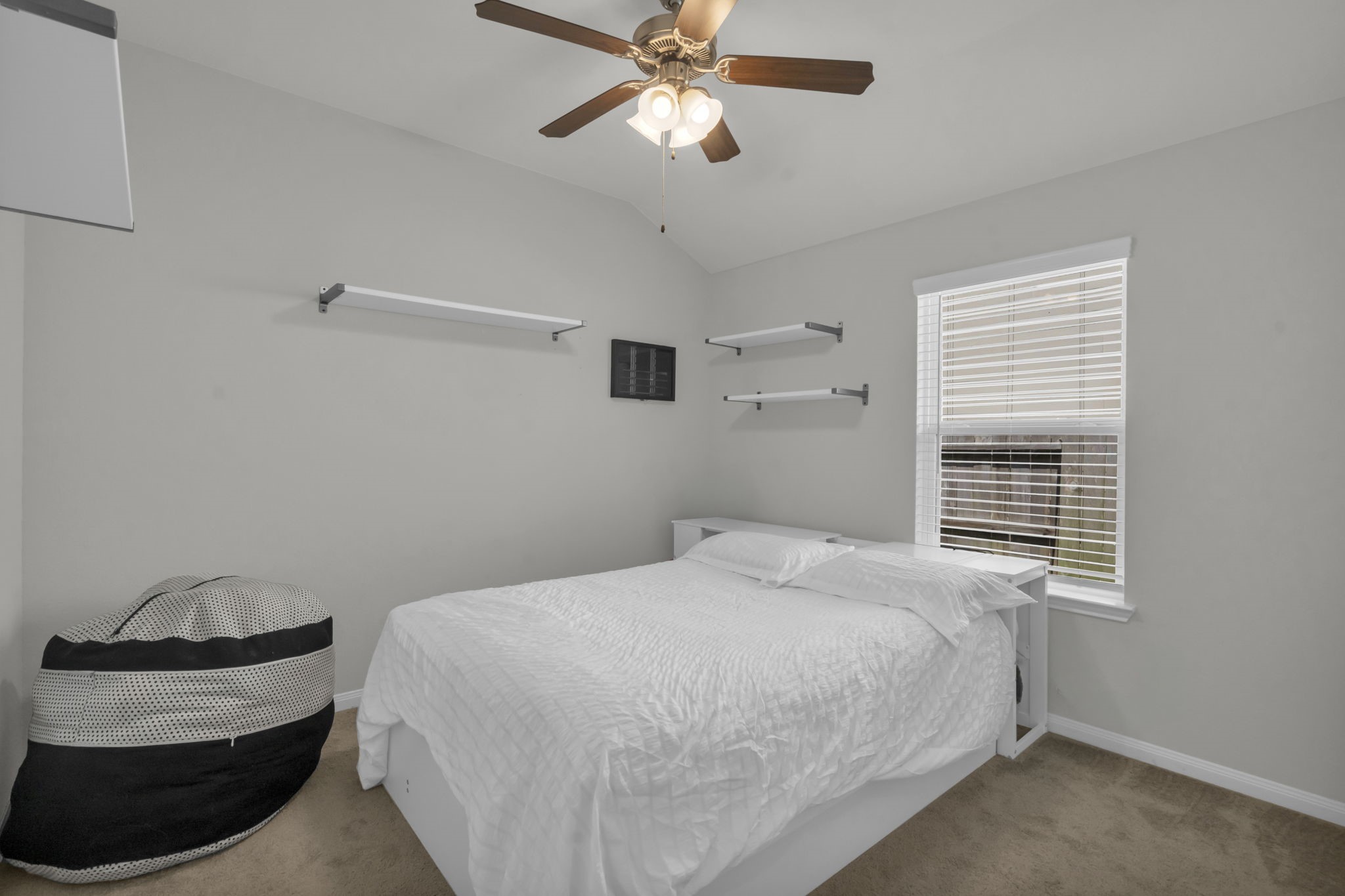 Secondary bedroom with great closet space.