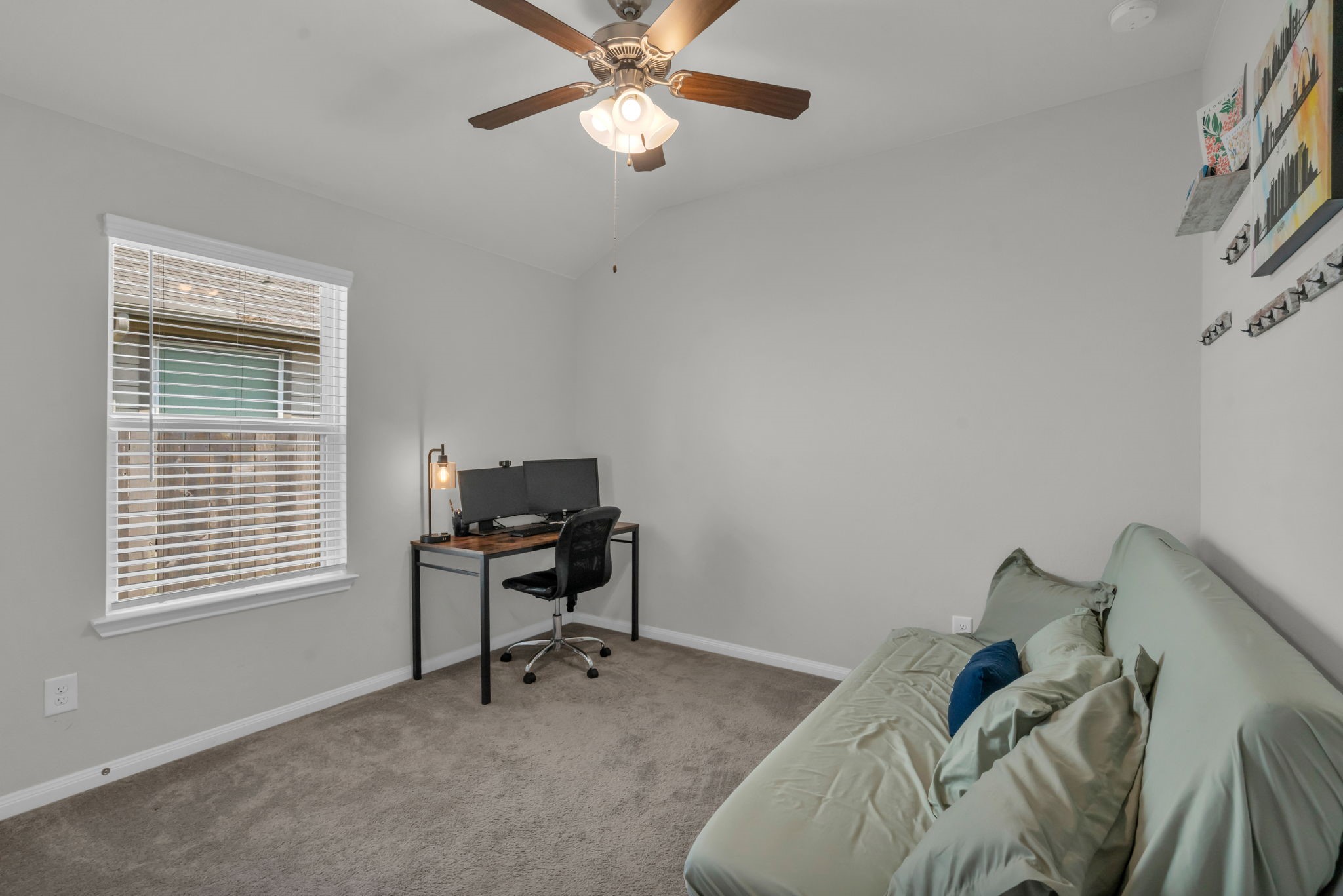 Another bright secondary bedroom.