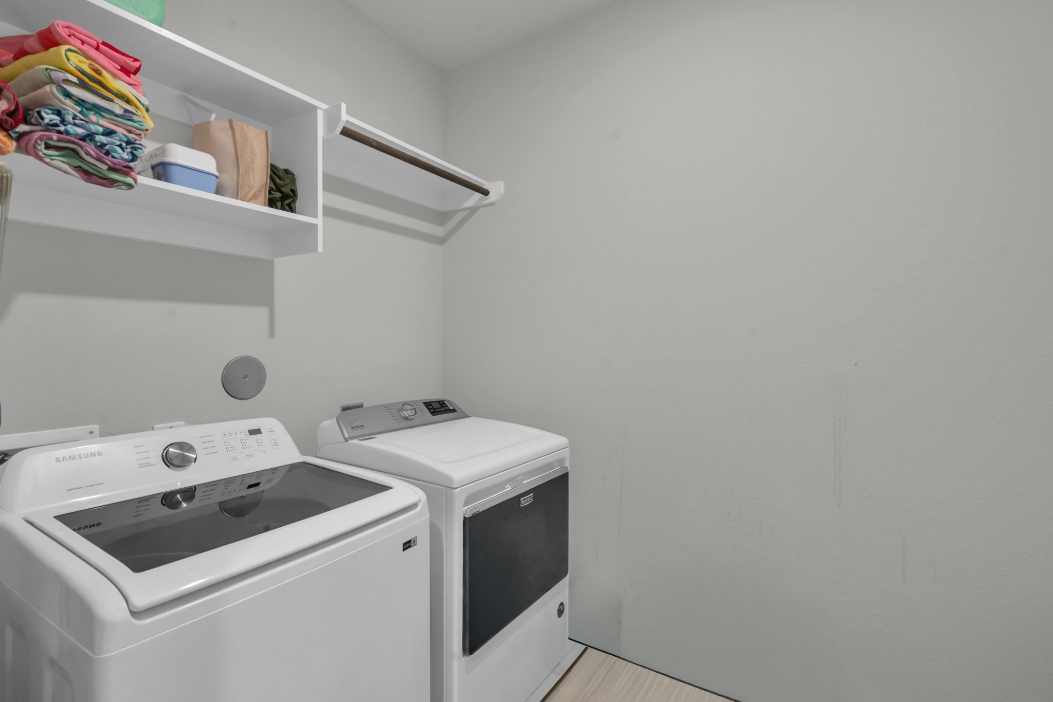 View of the laundry room.
