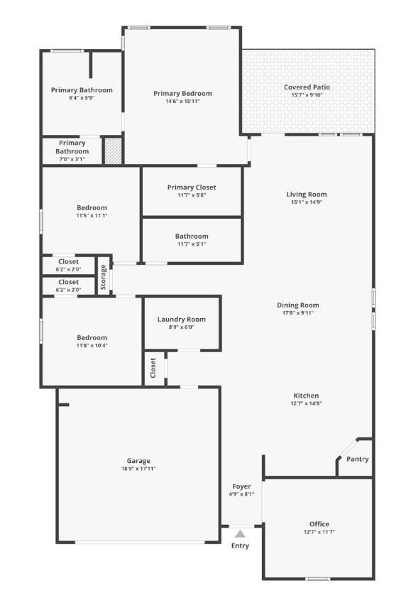 Floor plan view of this wonderful home.