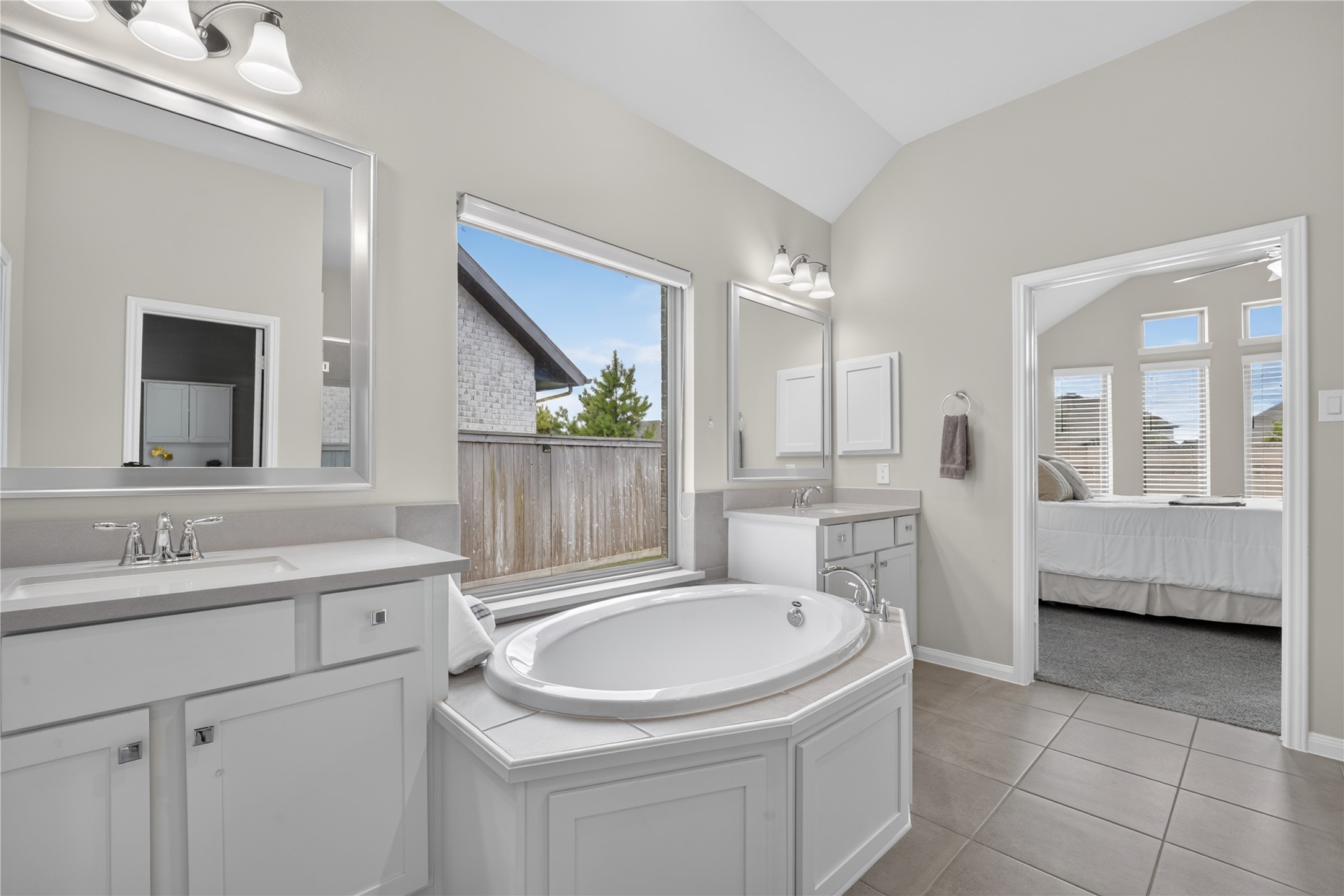 Clean lines and soft tones create a relaxing, spa-inspired retreat.
