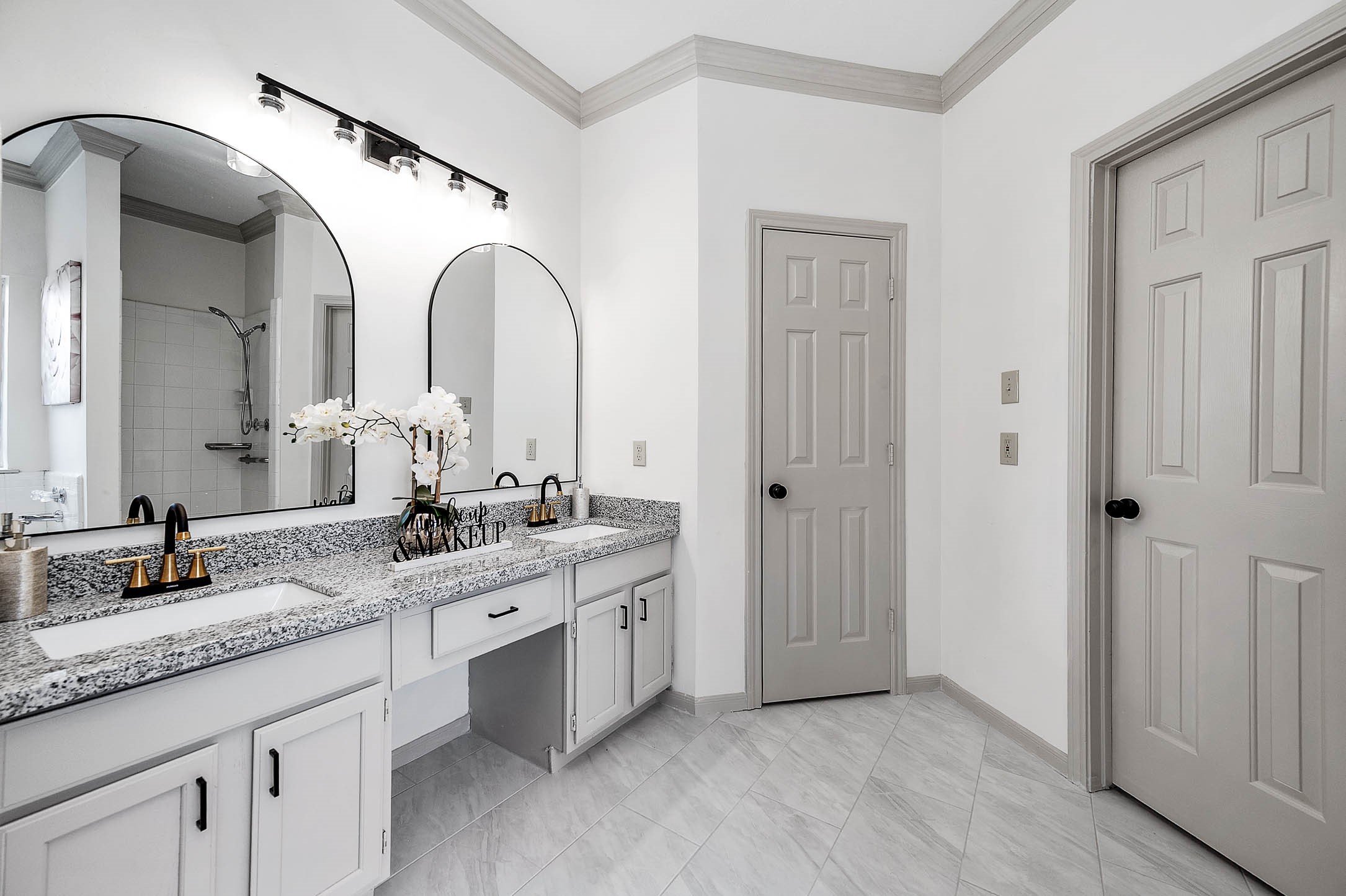 new Tiles, new fixture, new granite. a BRAND NEW master bath