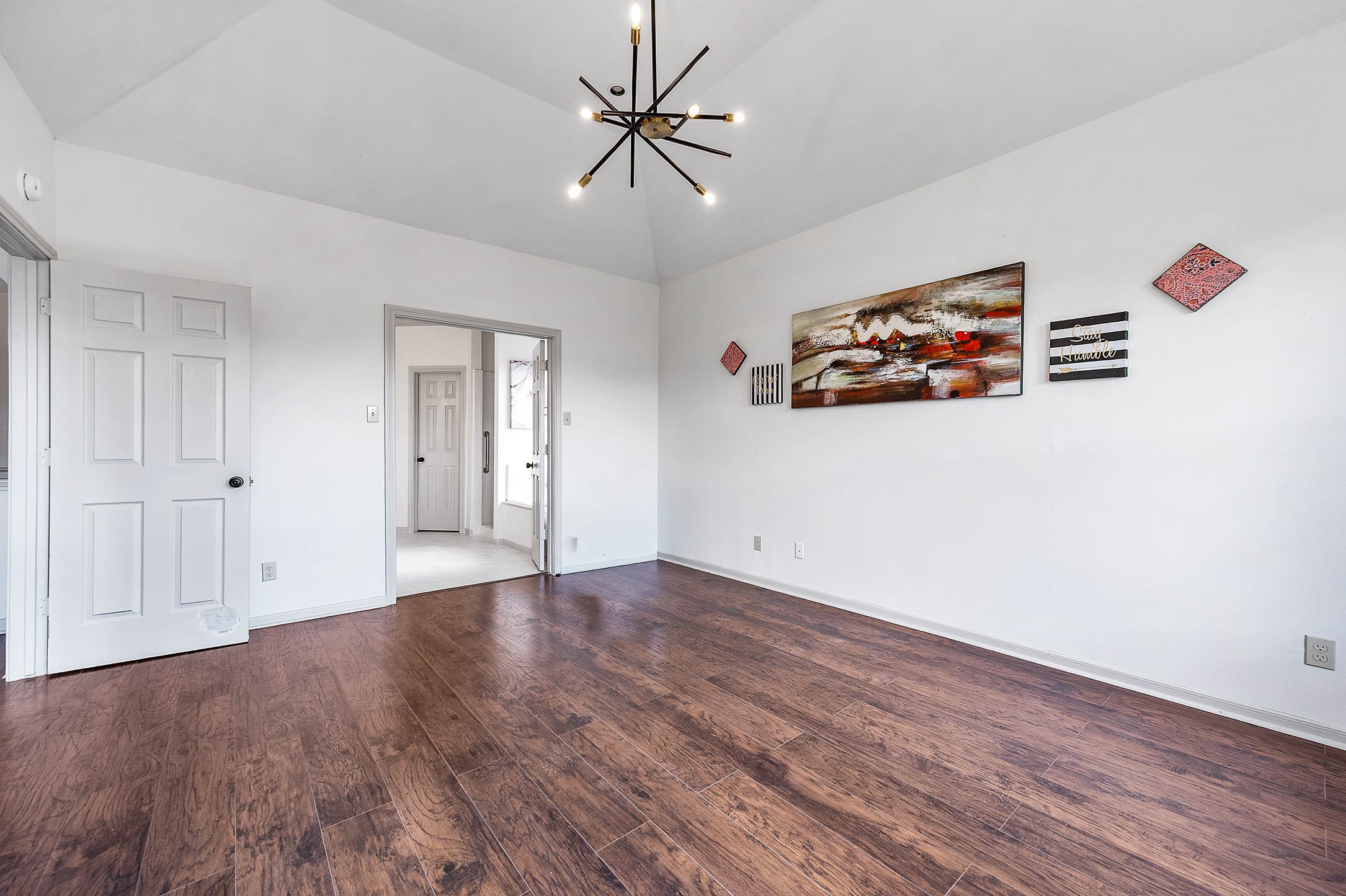 spacious master bedroom