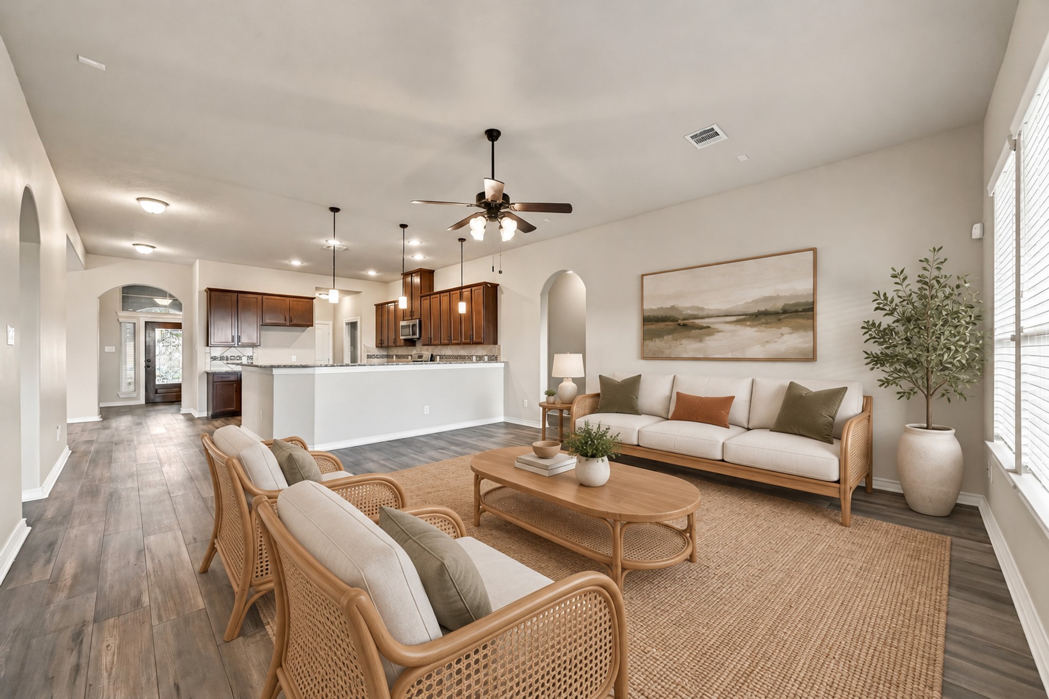 Living room- Virtually staged