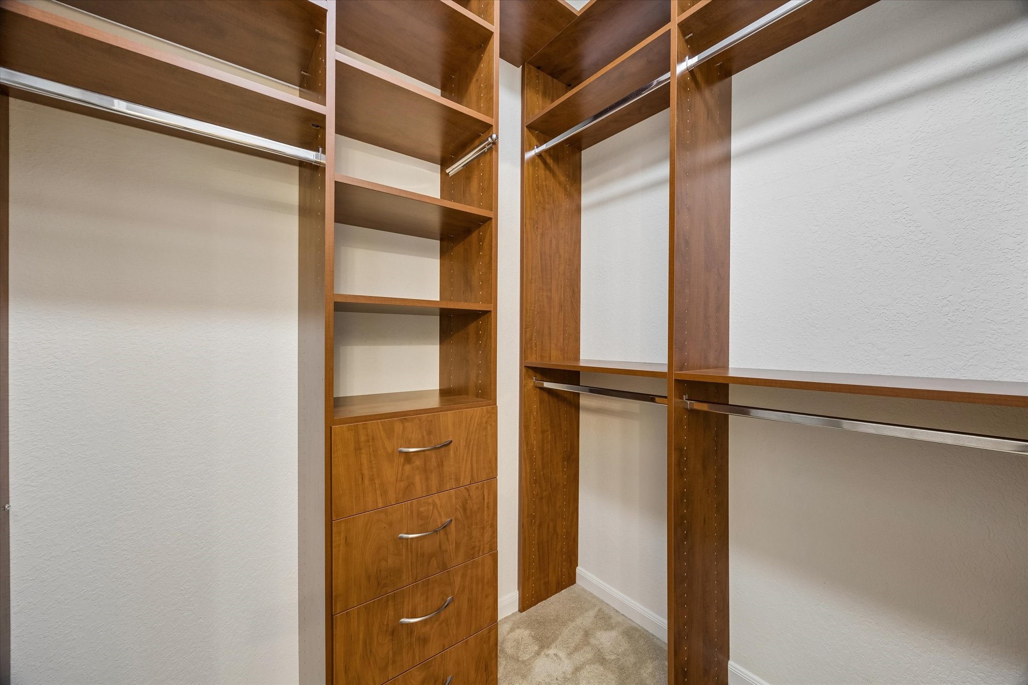 Primary walk-in closet.