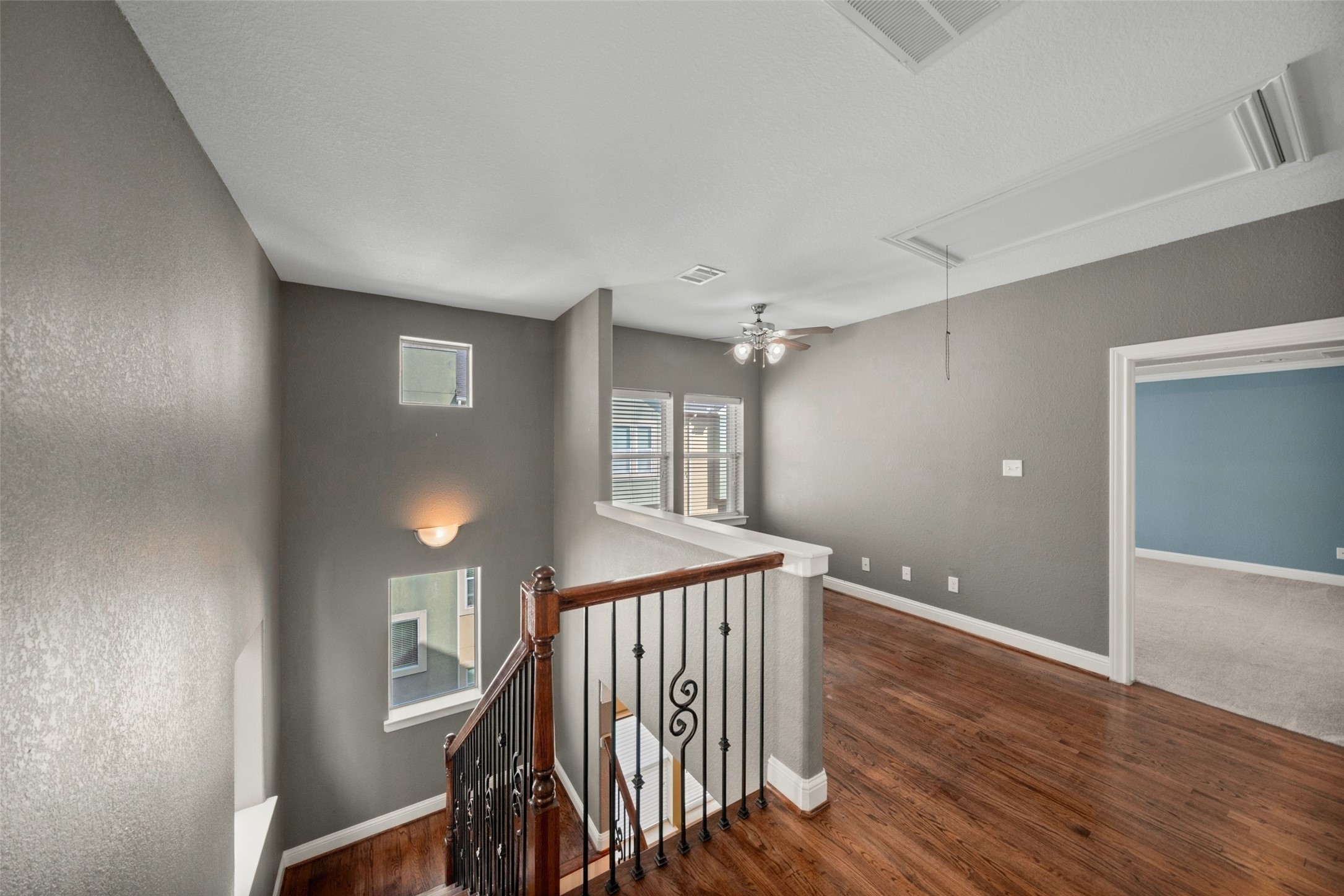 Loft/Office leads into the Primary Suite