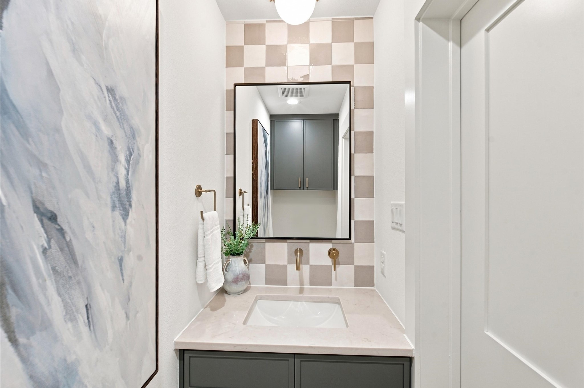 Powder bath on the second floor.