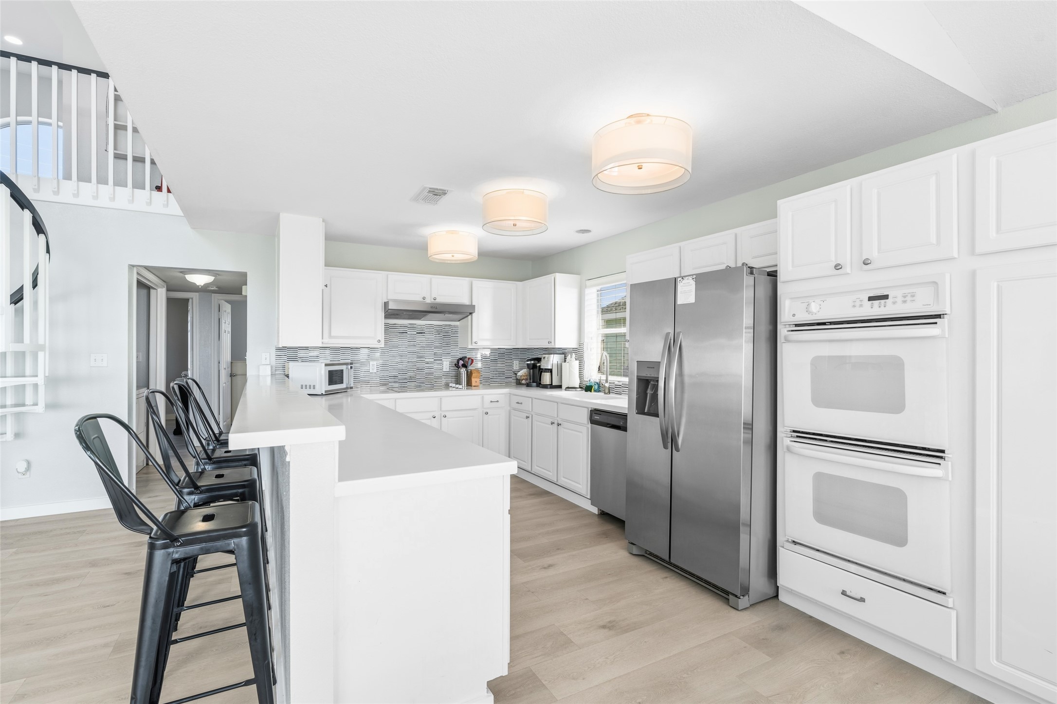 You'll love the spacious breakfast bar with additional seating!