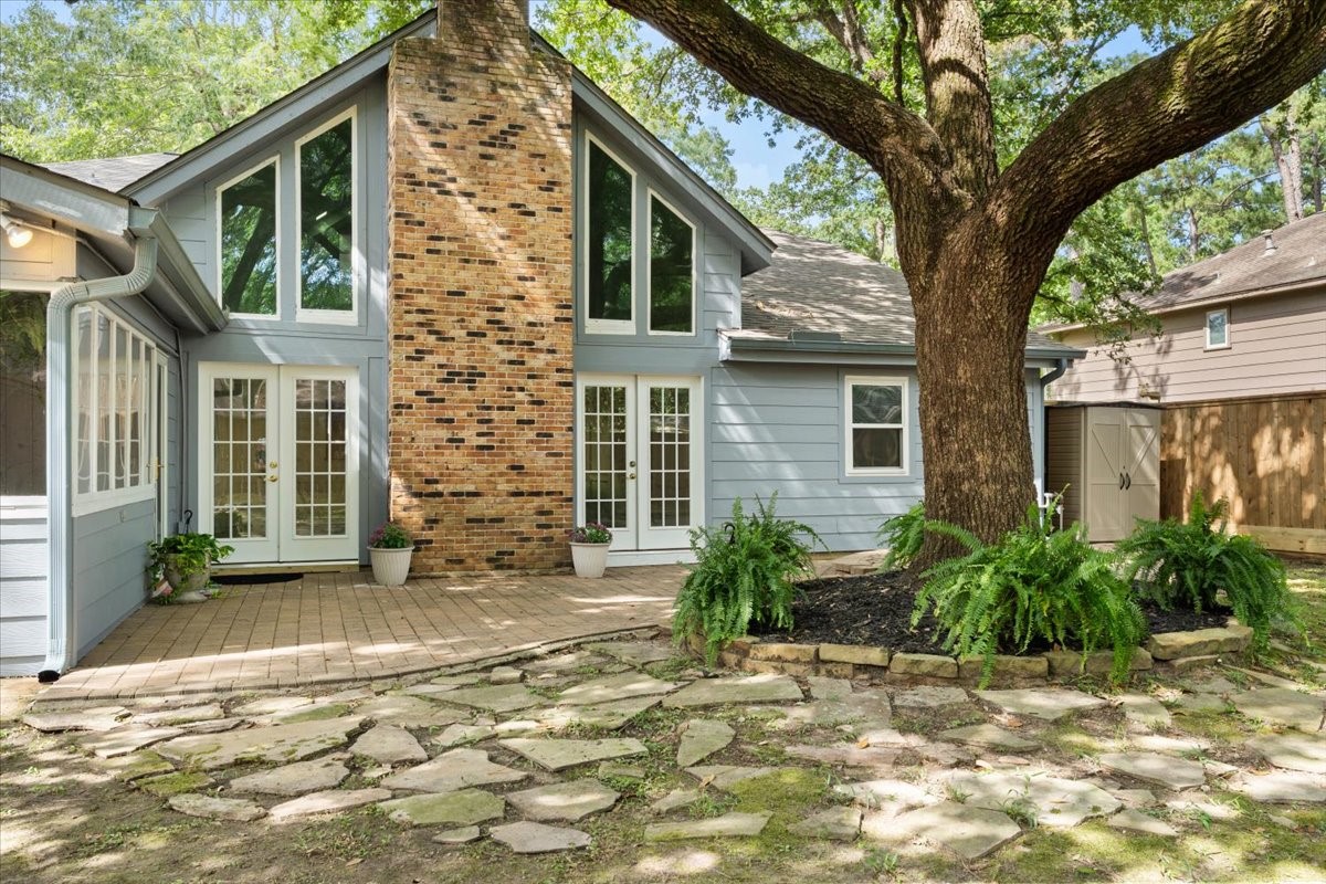 The backyard is an oasis waiting for you! Dual French doors add charm to the open view from the house with ample light and a great view.