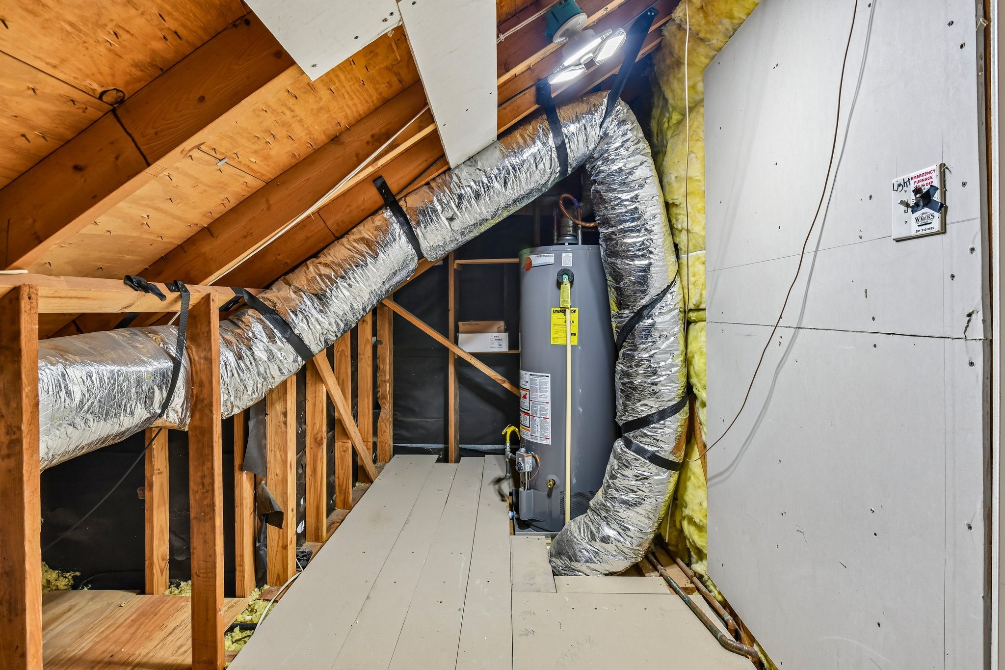 Walk-out Attic. Newer water heater. Newer Ducts & A/C