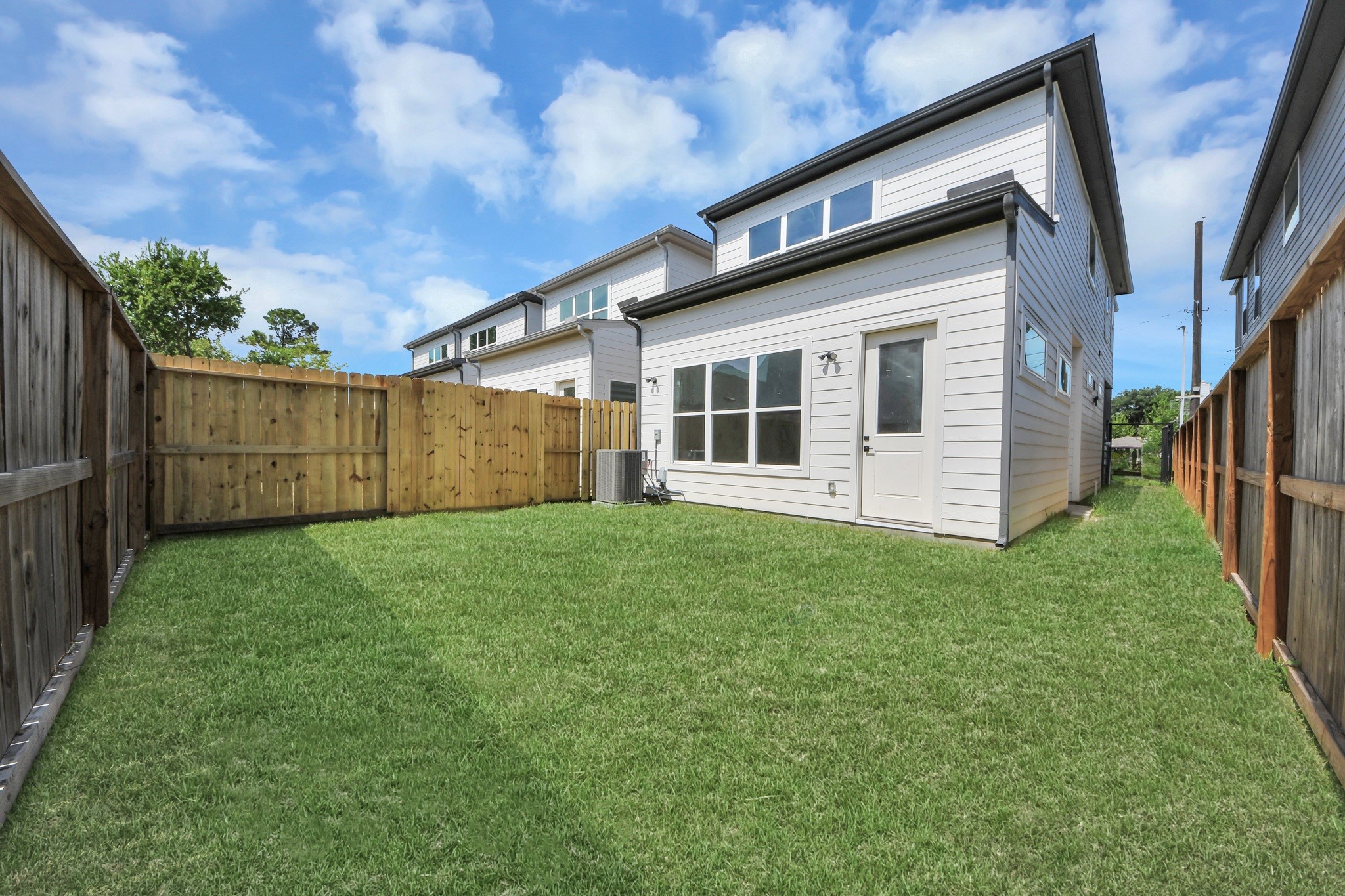 Large fully fenced backyard