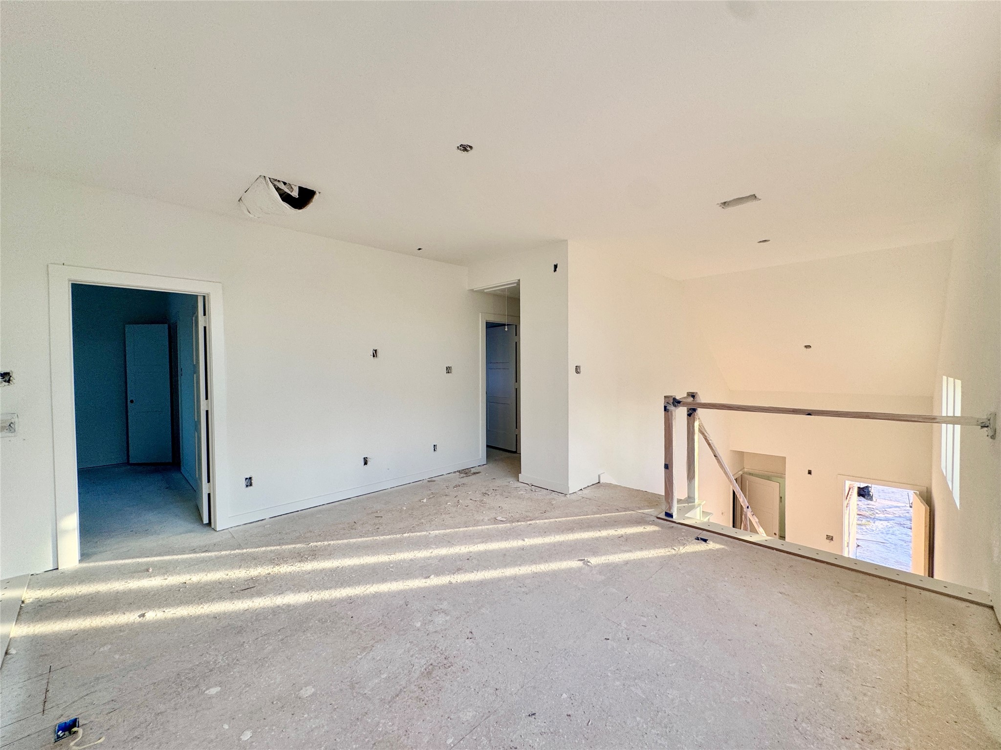 Two bedrooms with a bathroom and dual sinks up!