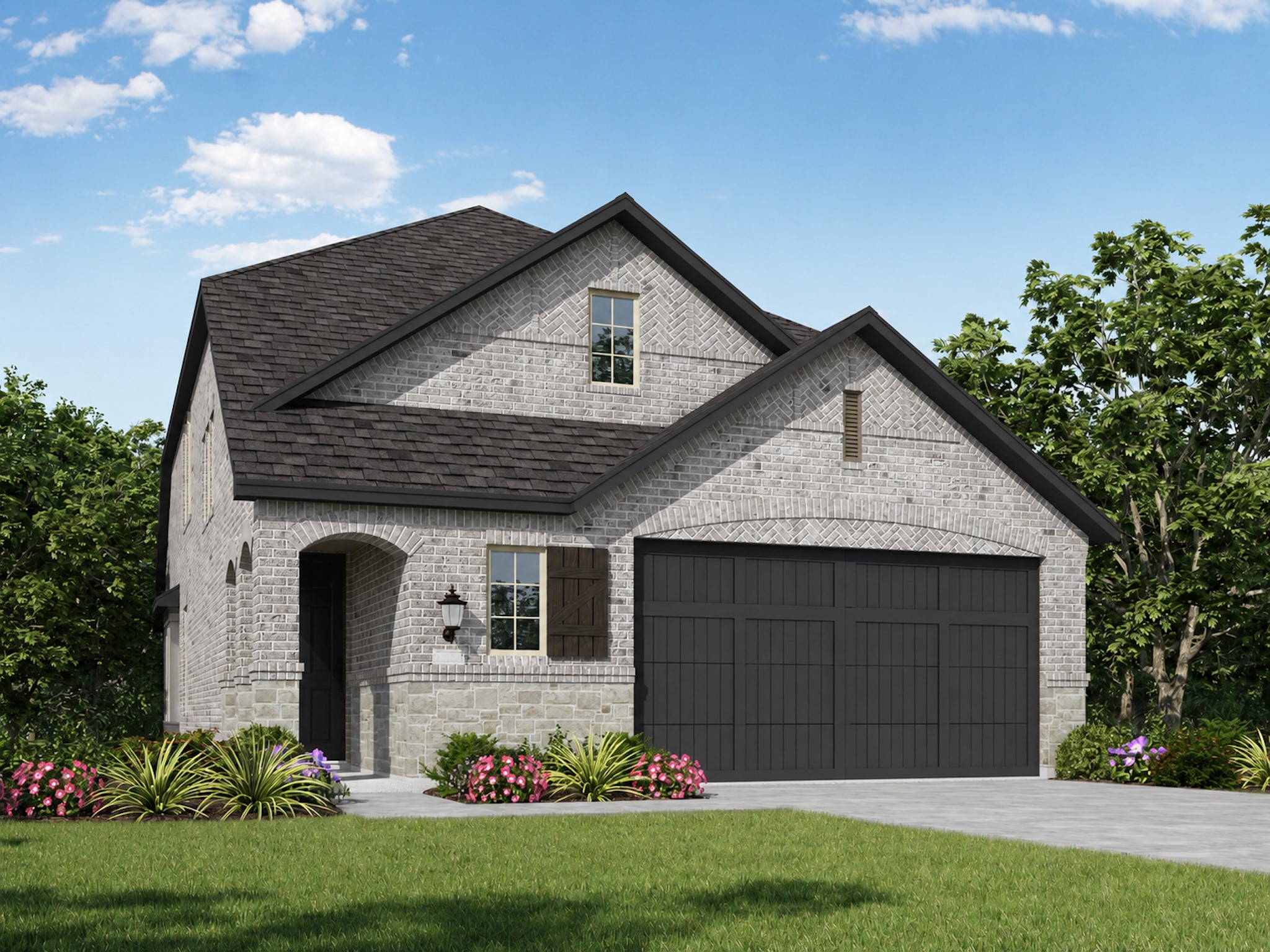 Frostwood is a tan and brown blend brick that offers a warm yet bright aesthetic!