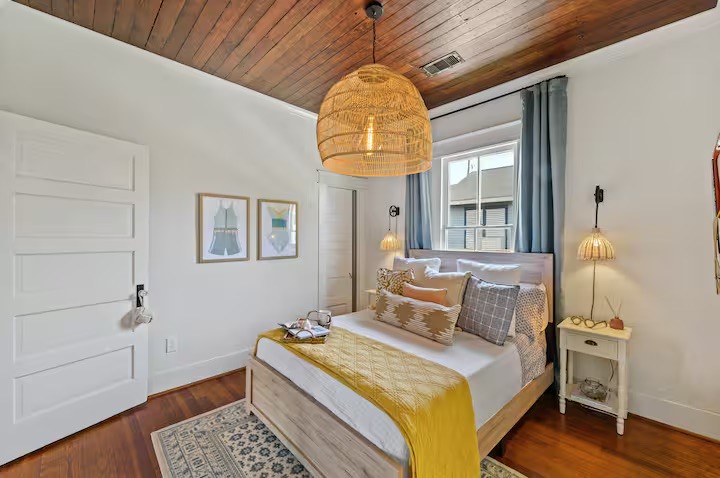 Bedroom 1 with a private en-suite bath
